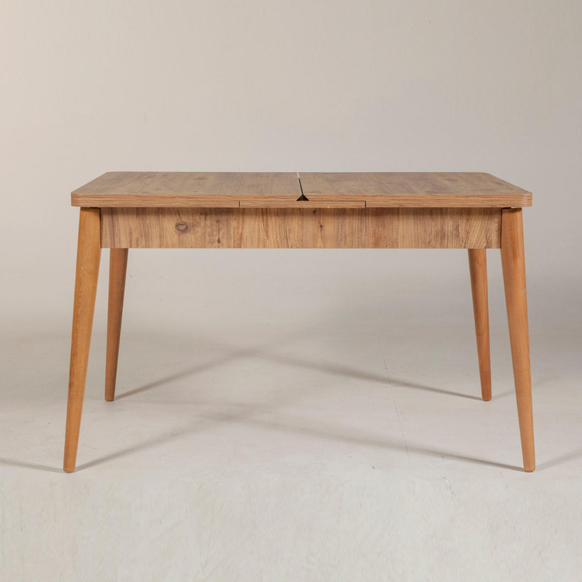 TISCH Dynia Braun 6 Personen Ausziehbar Aus Holz - Braun, Holzwerkstoff (130/77/80cm) - Concept Usine