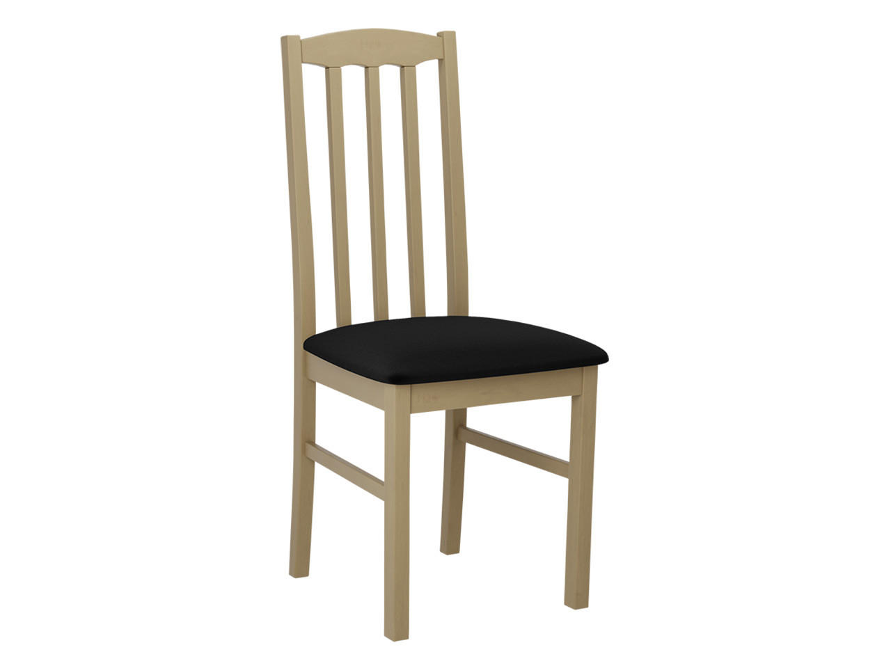 STUHL Bos XII, Holzfarbe: Sonoma - Schwarz/Sonoma Eiche, Holz (43/90/48cm) - MIRJAN24
