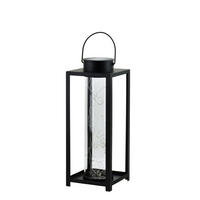 LATERNE Sokke schwarz 15/15/40 cm Kunstoff - Schwarz, Kunststoff (18/40/18cm) - Mondex