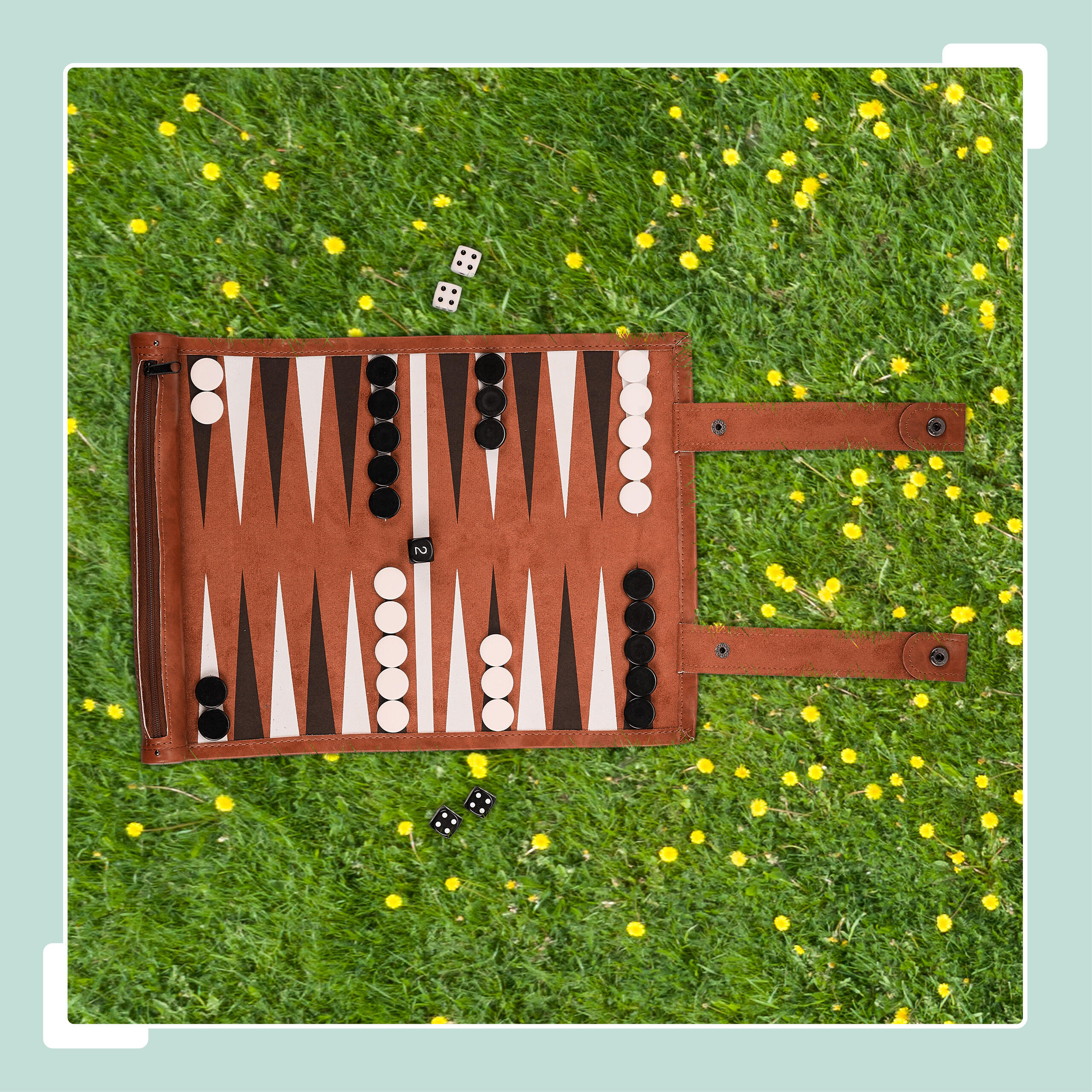 BACKGAMMON - Multicolor, Kunststoff/Metall (5/5cm) - Relaxdays