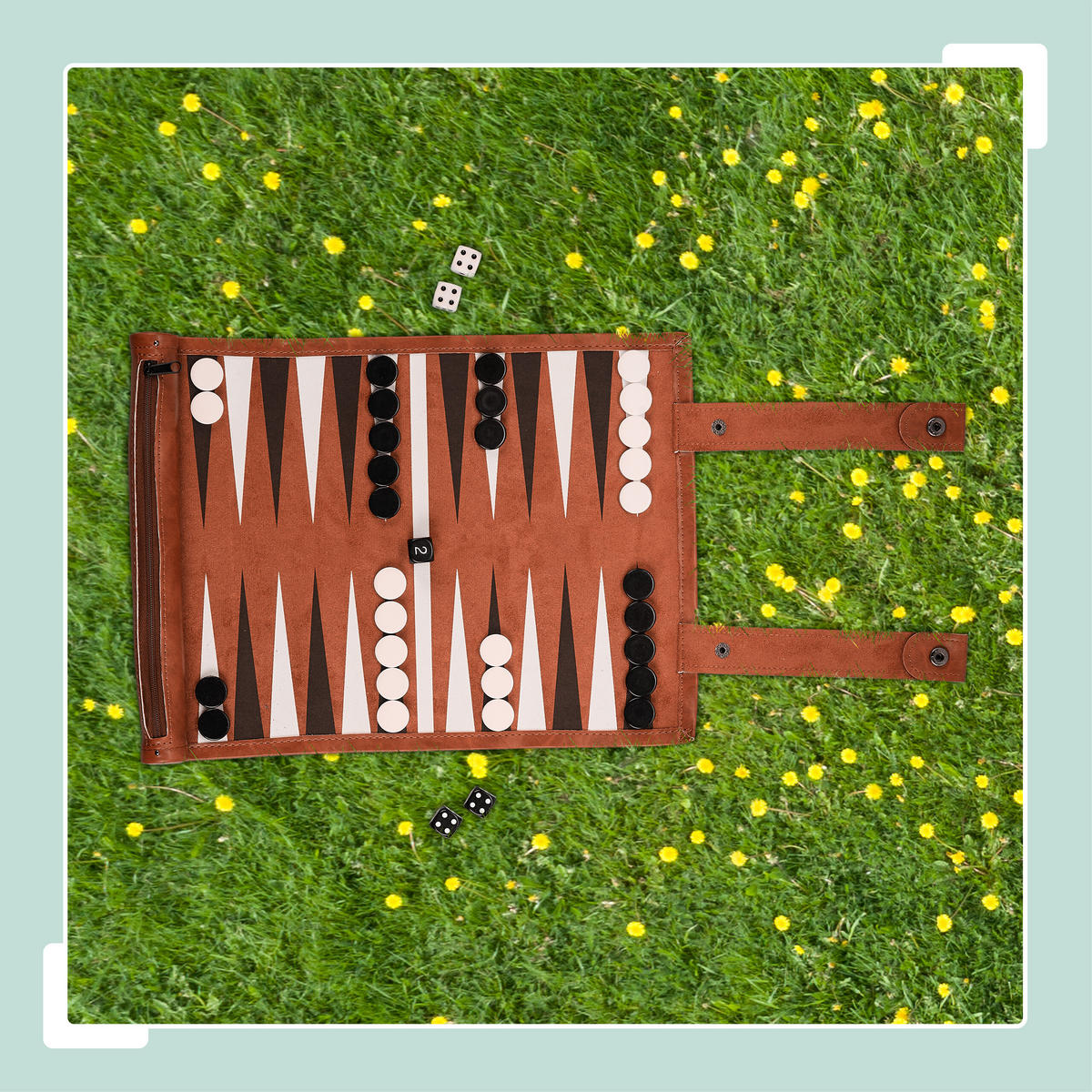 BACKGAMMON - Multicolor, Kunststoff/Metall (5/5cm) - Relaxdays