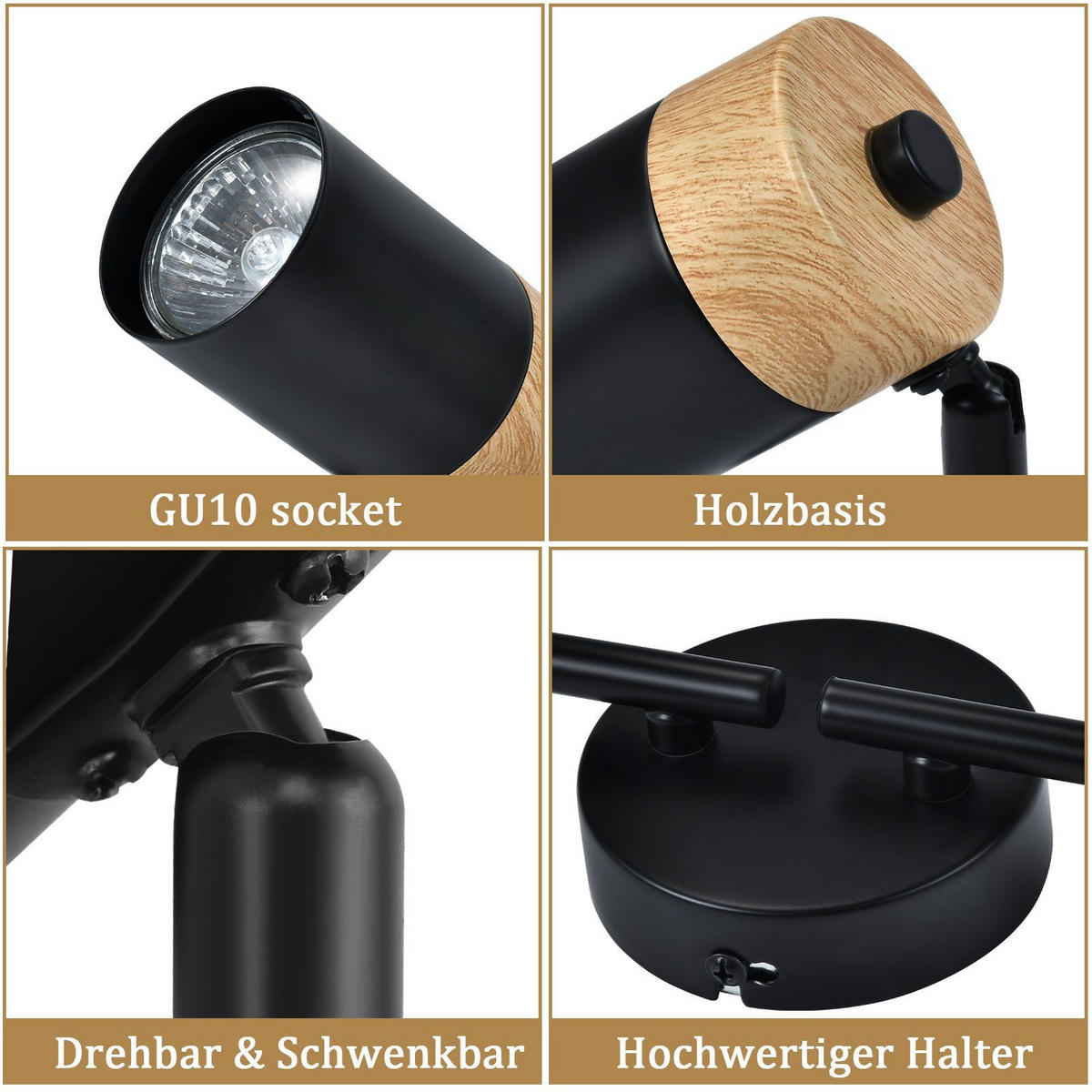 DECKENLEUCHTE Doris 4-flammig 62/9/19 cm - Schwarz, Metall (62/9/19cm) - Nettlife
