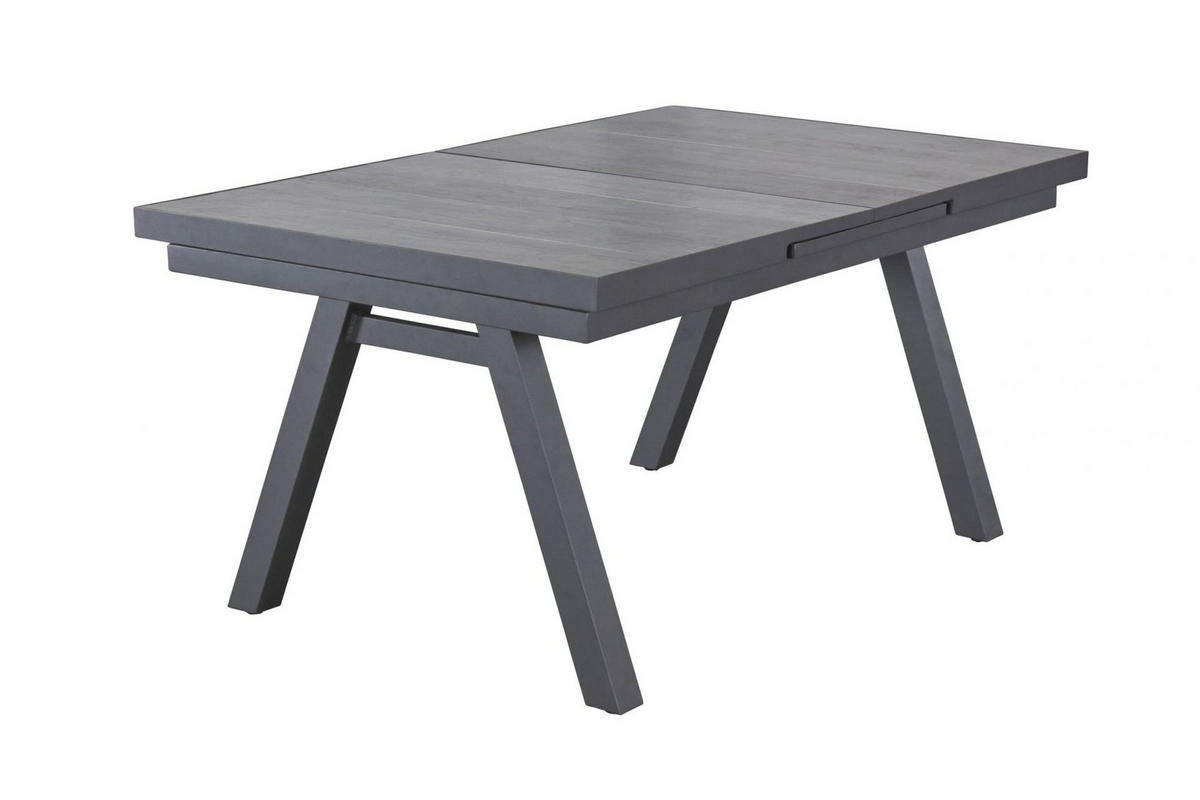 GARTENTISCH Nizza 160/210x100x75 cm, Keramik, Anthrazit - Anthrazit, Keramik (100/210/75cm) - dasmöbelwerk