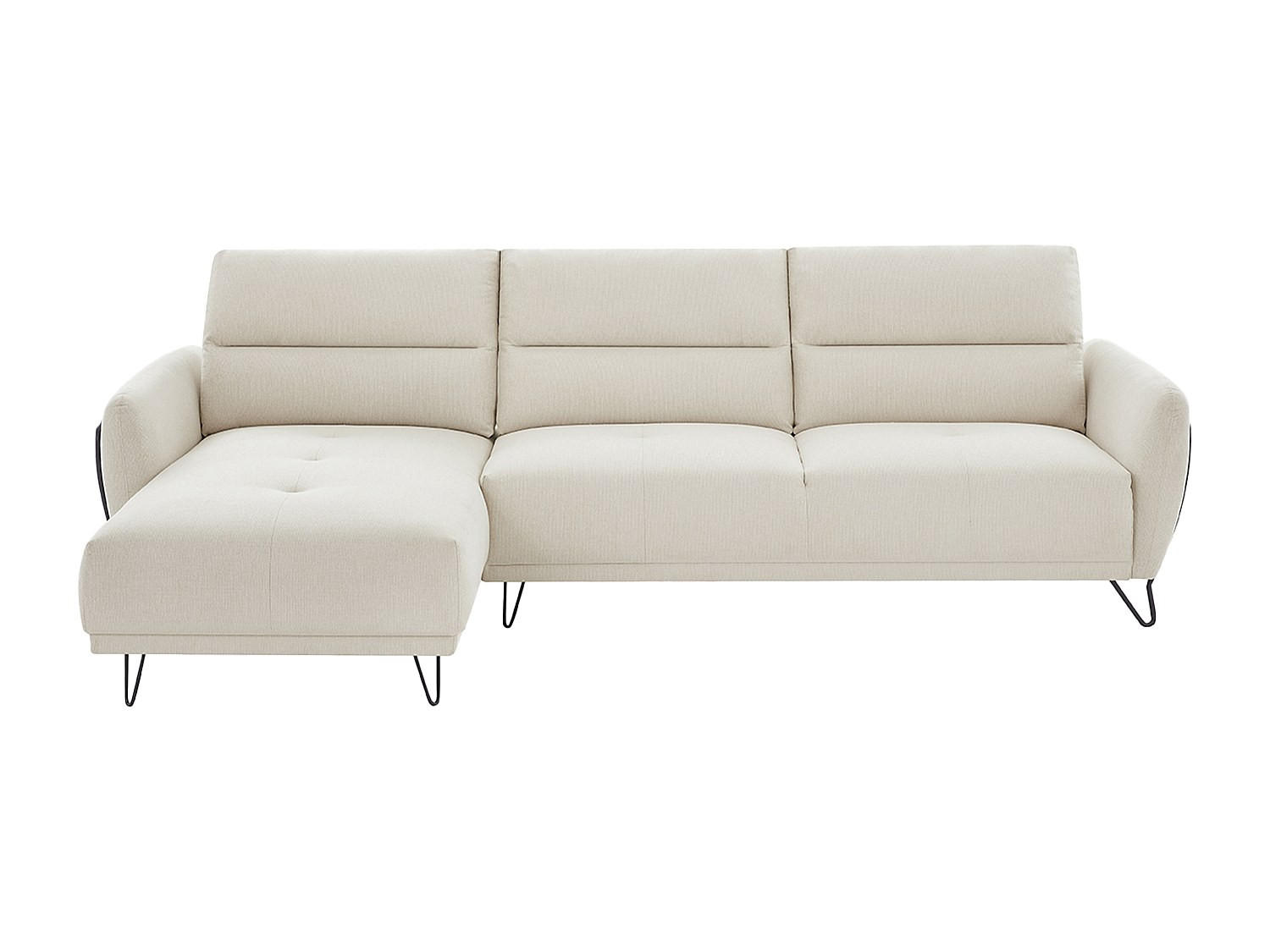 SOFA ohne Schlafmöglichkeit - 5 Personen - Stoff - Beige - - Beige, Textil (290/95/168cm) - Vente-Unique