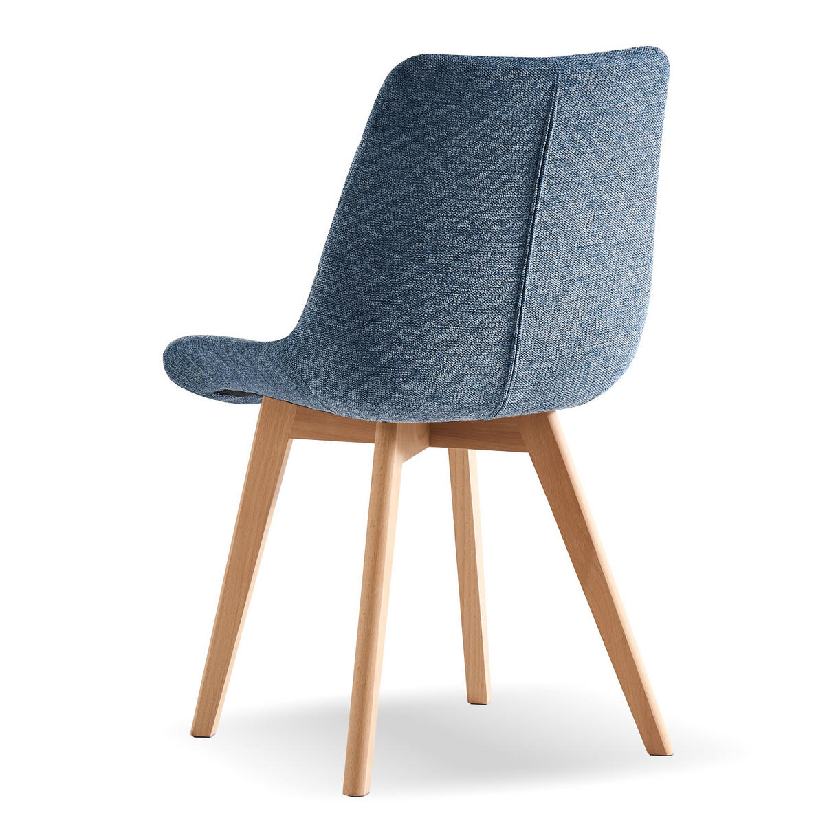 STUHL TANIA Blau 2 Stück - Blau, Holz/Textil (52/88/60cm) - B&D Home