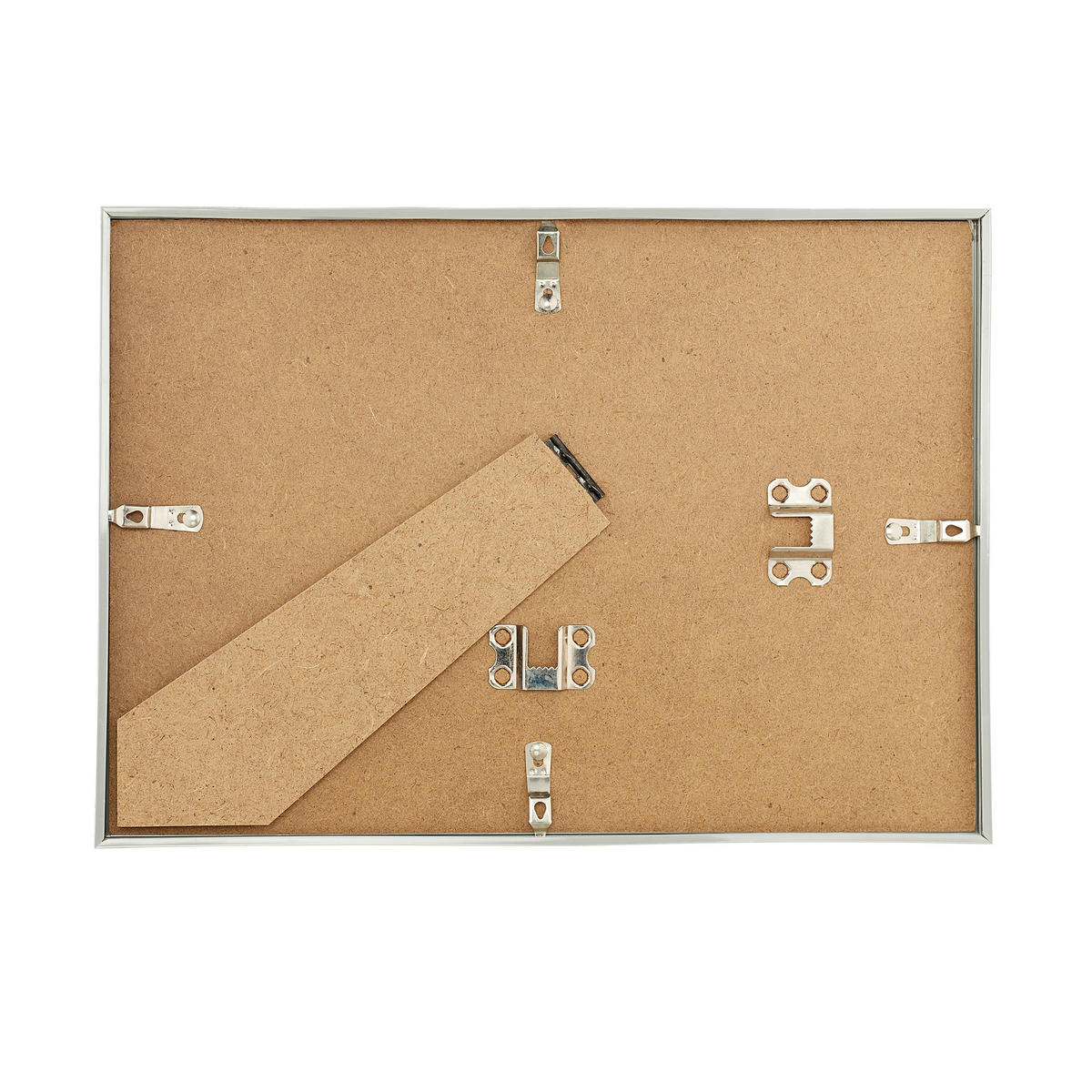 2xBILDERRAHMEN - Silberfarben, Glas/Kunststoff (22/30.5/2cm) - Relaxdays