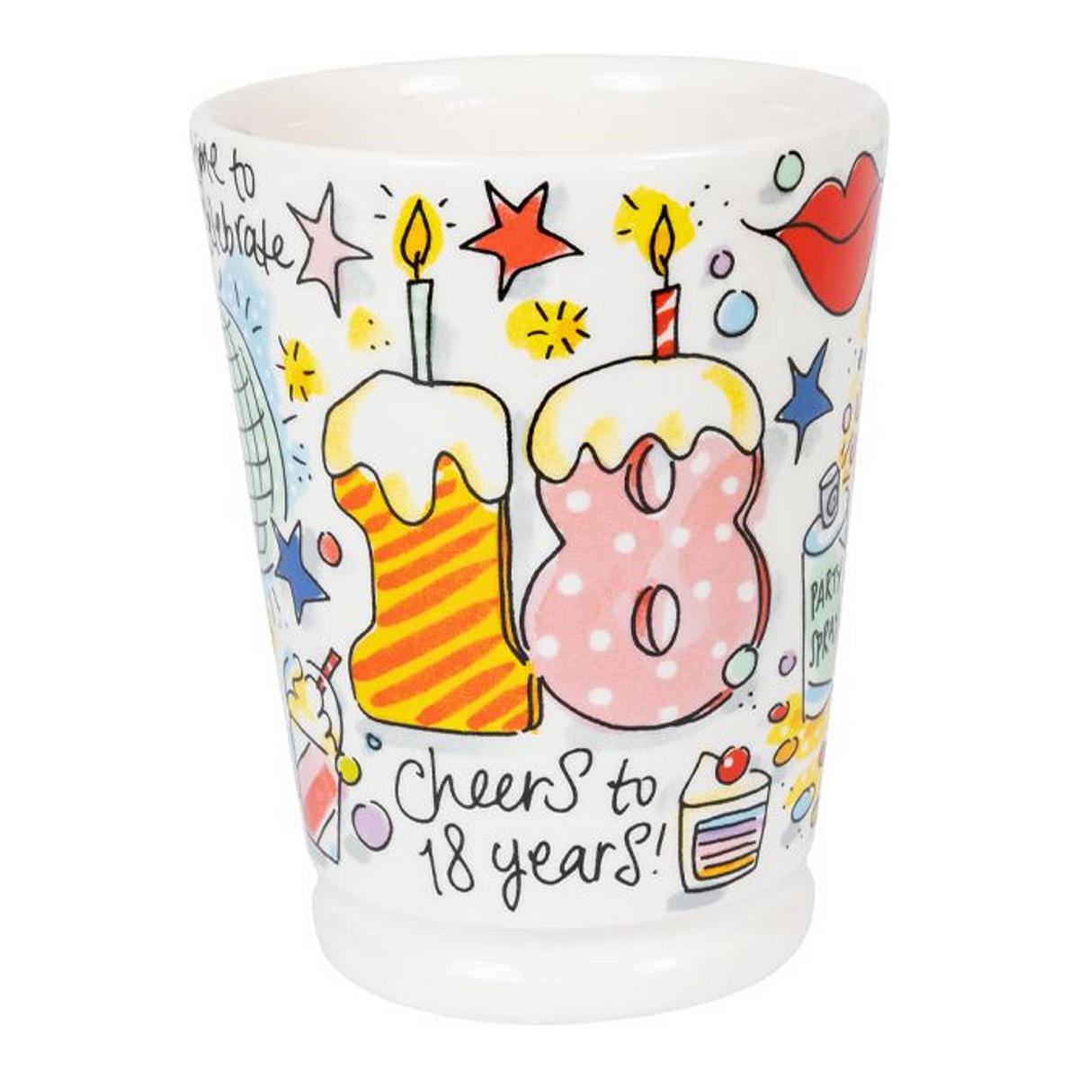 XL-BECHER 18 Jahre in Bunt - 500 ml - Multicolor, Keramik (0.5L) - Blond Amsterdam