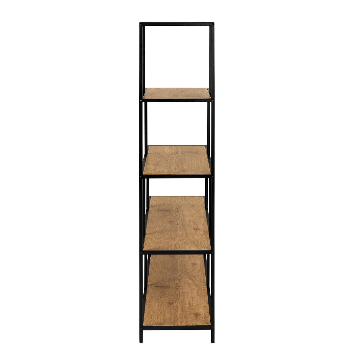 STUFENREGAL - Wildeiche, Holzwerkstoff/Metall (135/150/35cm) - home24