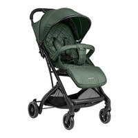 KINDERWAGEN Miley mit Fußsack dunkelgrün Fußstütze verstellbar, klappbar, Korb - Grün, Metall (64/52/100cm) - Kikka boo