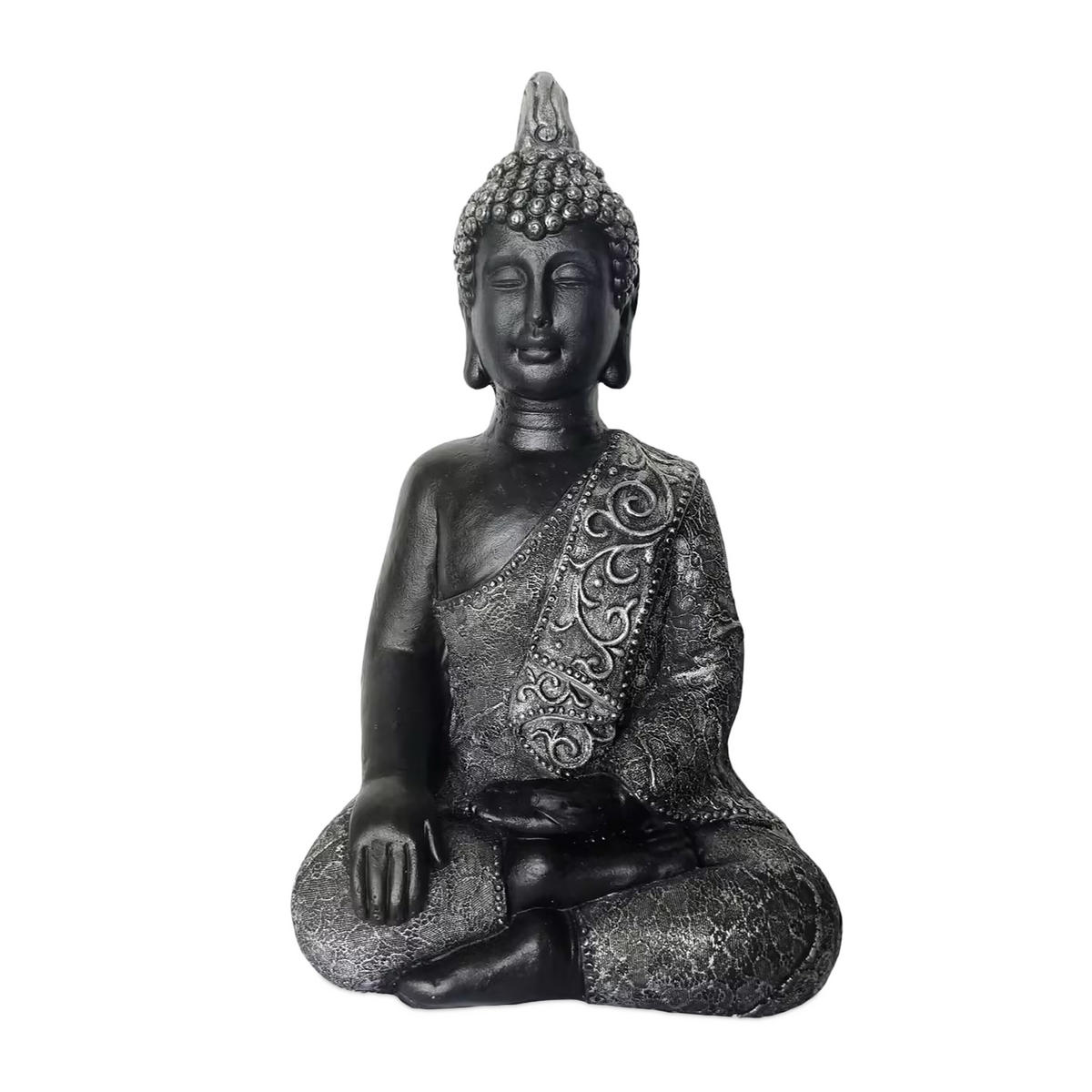 BUDDHA Figur - Multicolor, Kunststoff (29/45/18cm) - Relaxdays