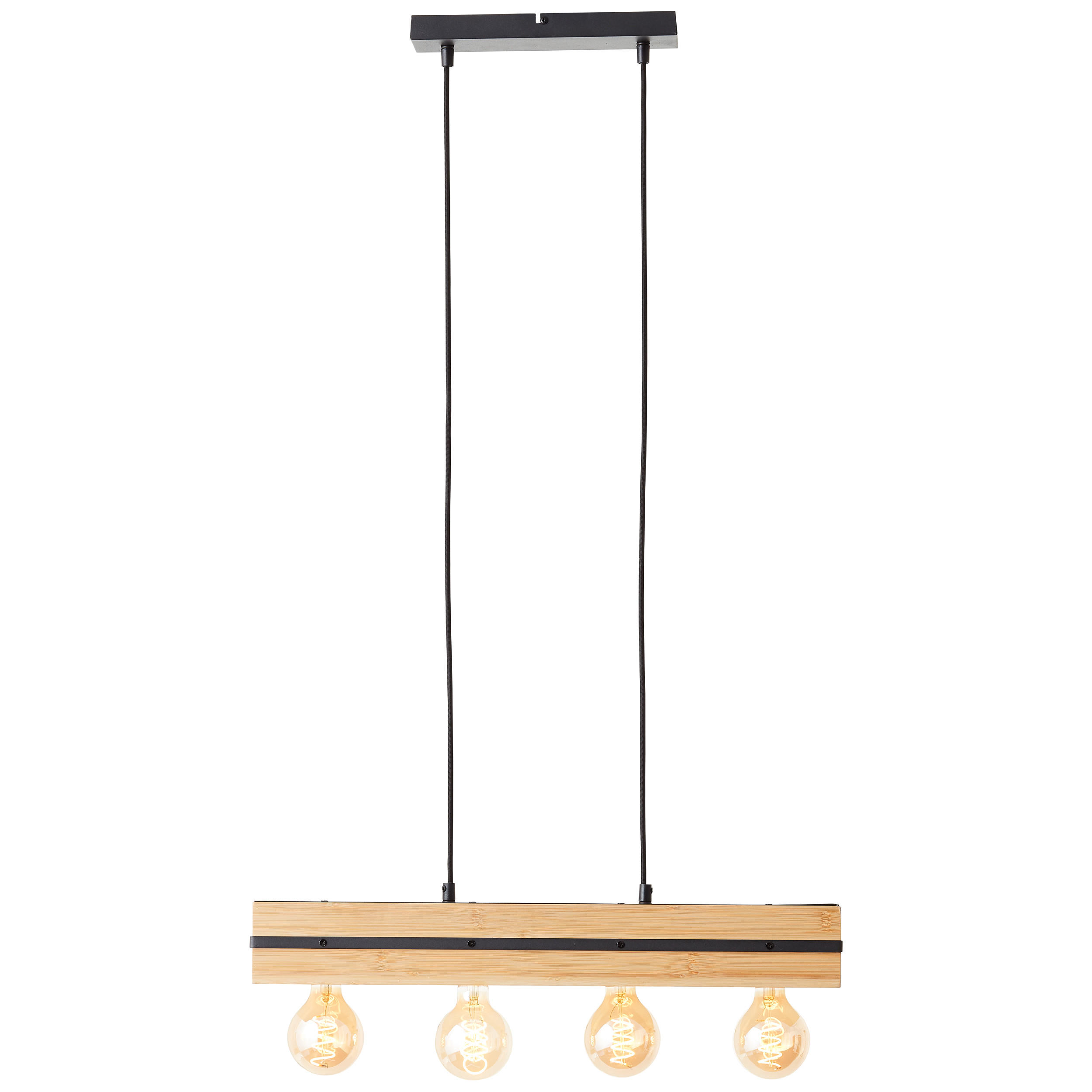 Brilliant Pendelleuchte Schwarz 60x120x60 cm
