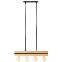 PENDELLEUCHTE Benny 99685/76 - Schwarz, Metall (60/60/120cm) - Brilliant