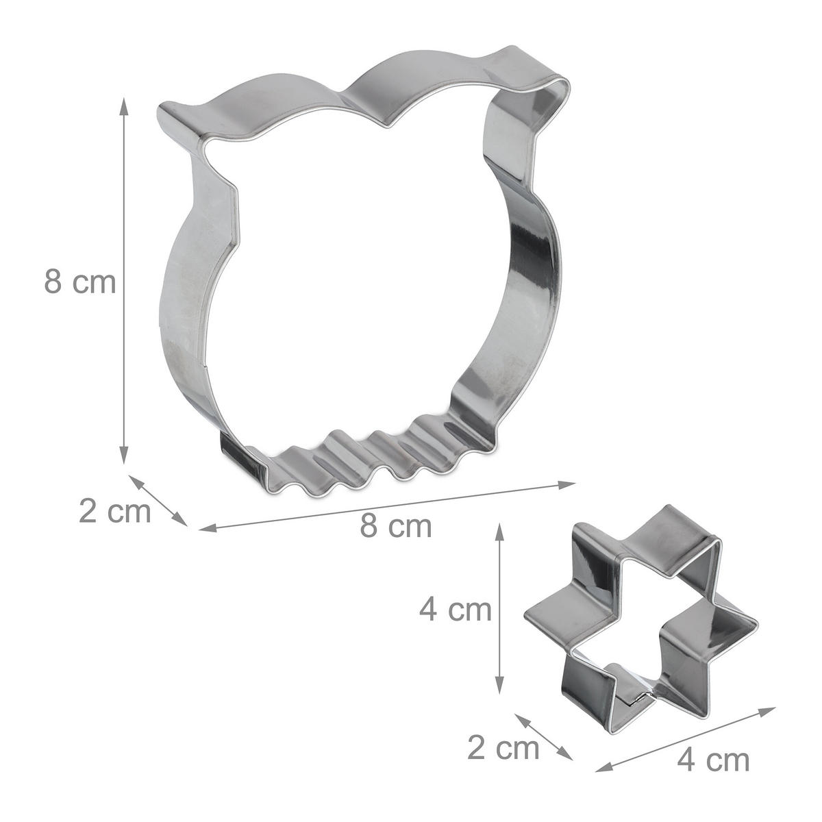 36XVYKRAJOVAČOV na pečivo - strieborná, kov (8/2/8cm) - Relaxdays