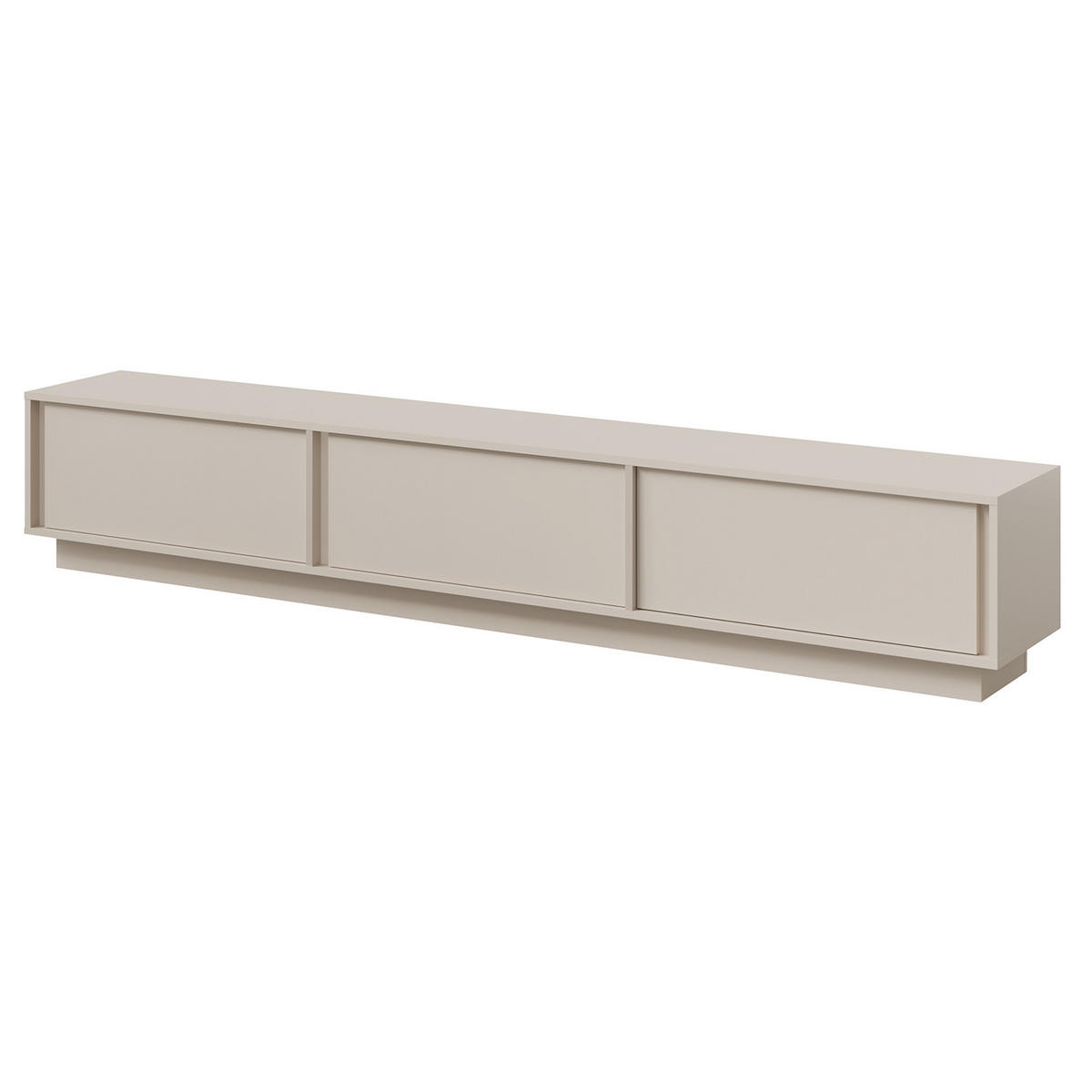 TV STOLEK Vero se 3 dvířky, závěsný nebo stojící, 230 cm, kašmír - kašmírová, kompozitní dřevo (230/40/35cm) - Beautysofa