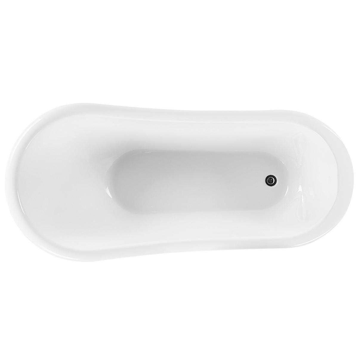 BADEWANNE FREISTEHEND 76x170x76 cm rot Cayman - Rot, Kunststoff (76/78/170cm) - Beliani