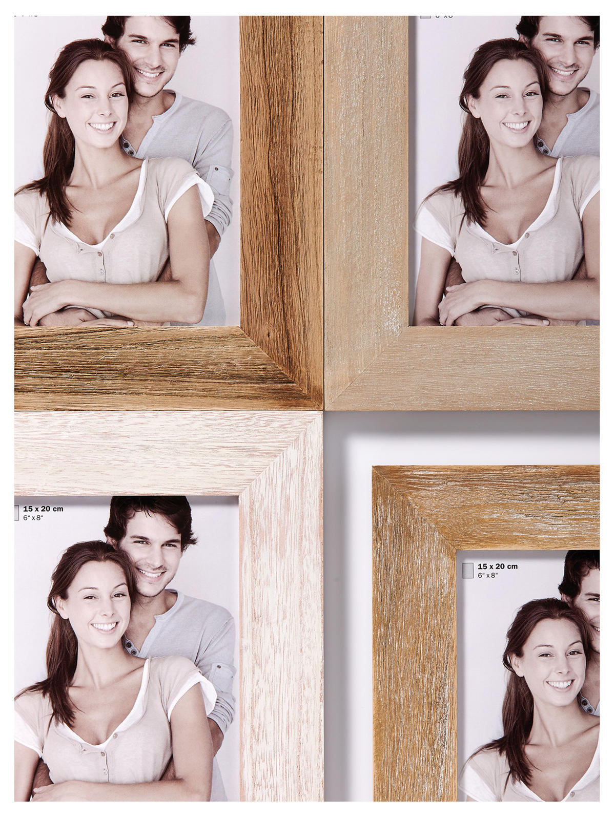 BILDERRAHMEN Limmerick II Portraitr., 13x18 cm, braun - Braun, Holzwerkstoff (21.5/26.5/1.5cm) - EMIX24