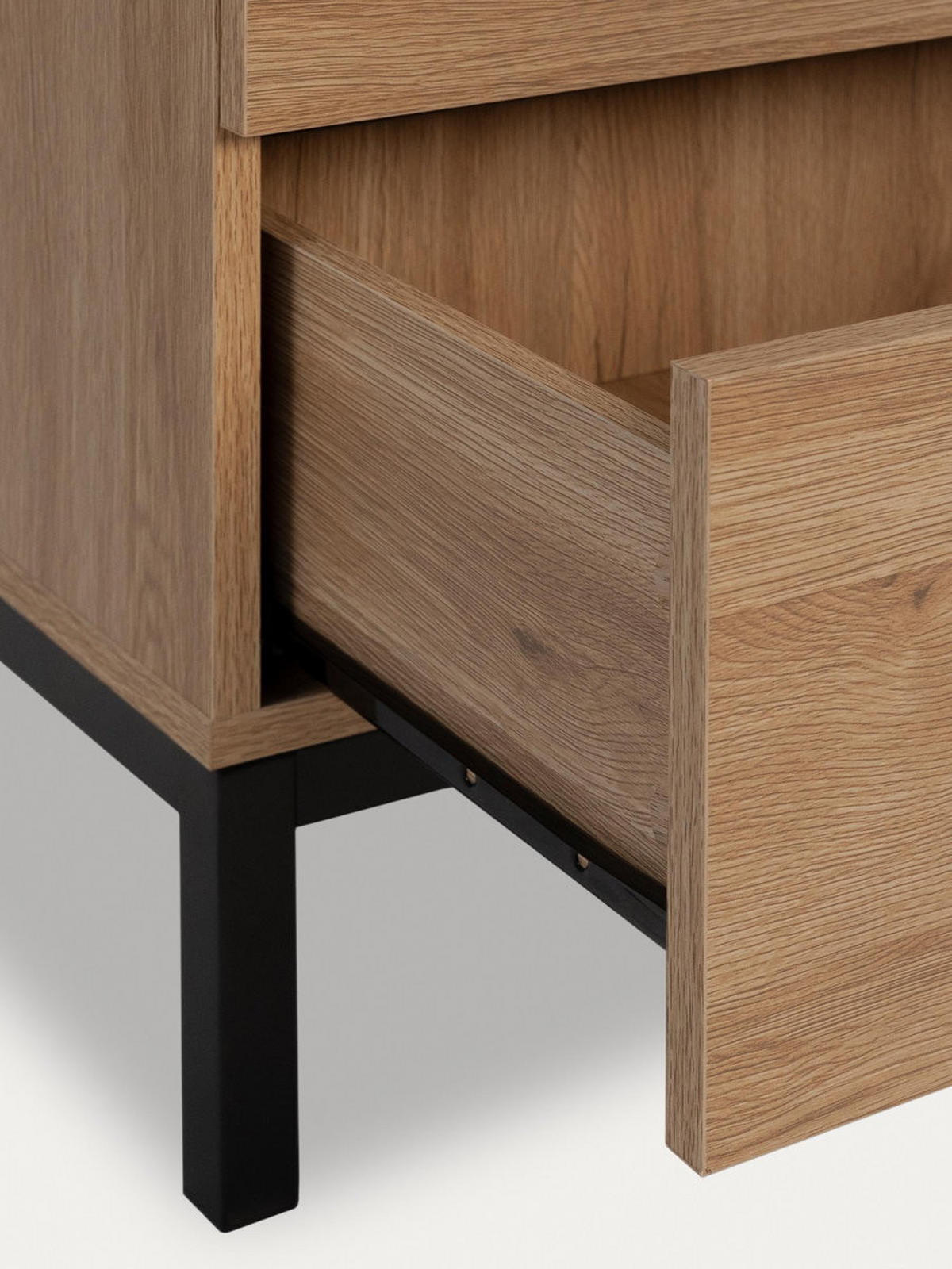 NACHTTISCH Kolb Natur 45 cm x 55 cm - Braun, Holzwerkstoff (45/55/40cm) - Kenay Home