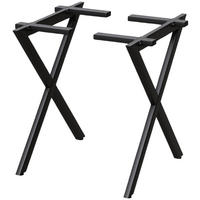 TISCHGESTELL X-Struktur - Schwarz, Metall (68/71.9/29.5cm) - holz4home®