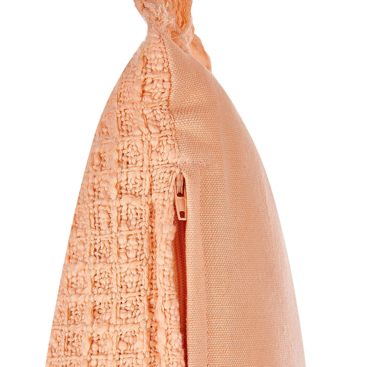 DEKOKISSEN 2er-Set Orange 60/40 cm Tansy - Orange, Naturmaterialien (60/40cm) - Beliani