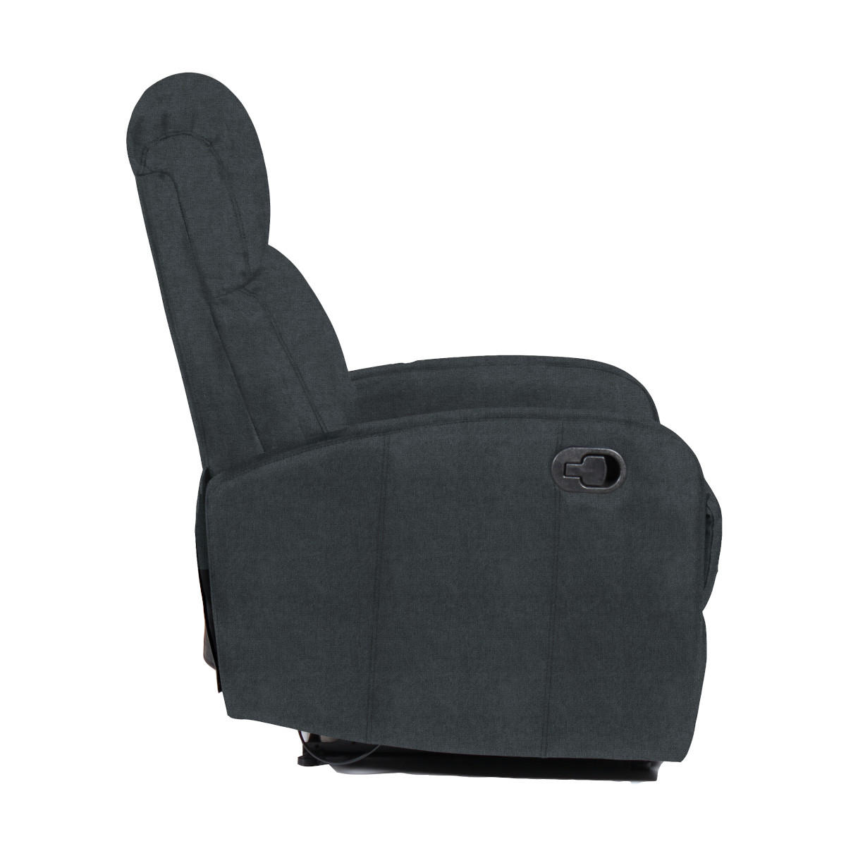 FERNSEHSESSEL LEX Stoff Dunkelgrau - Dunkelgrau/Anthrazit, Textil (65/101/91cm) - SVITA