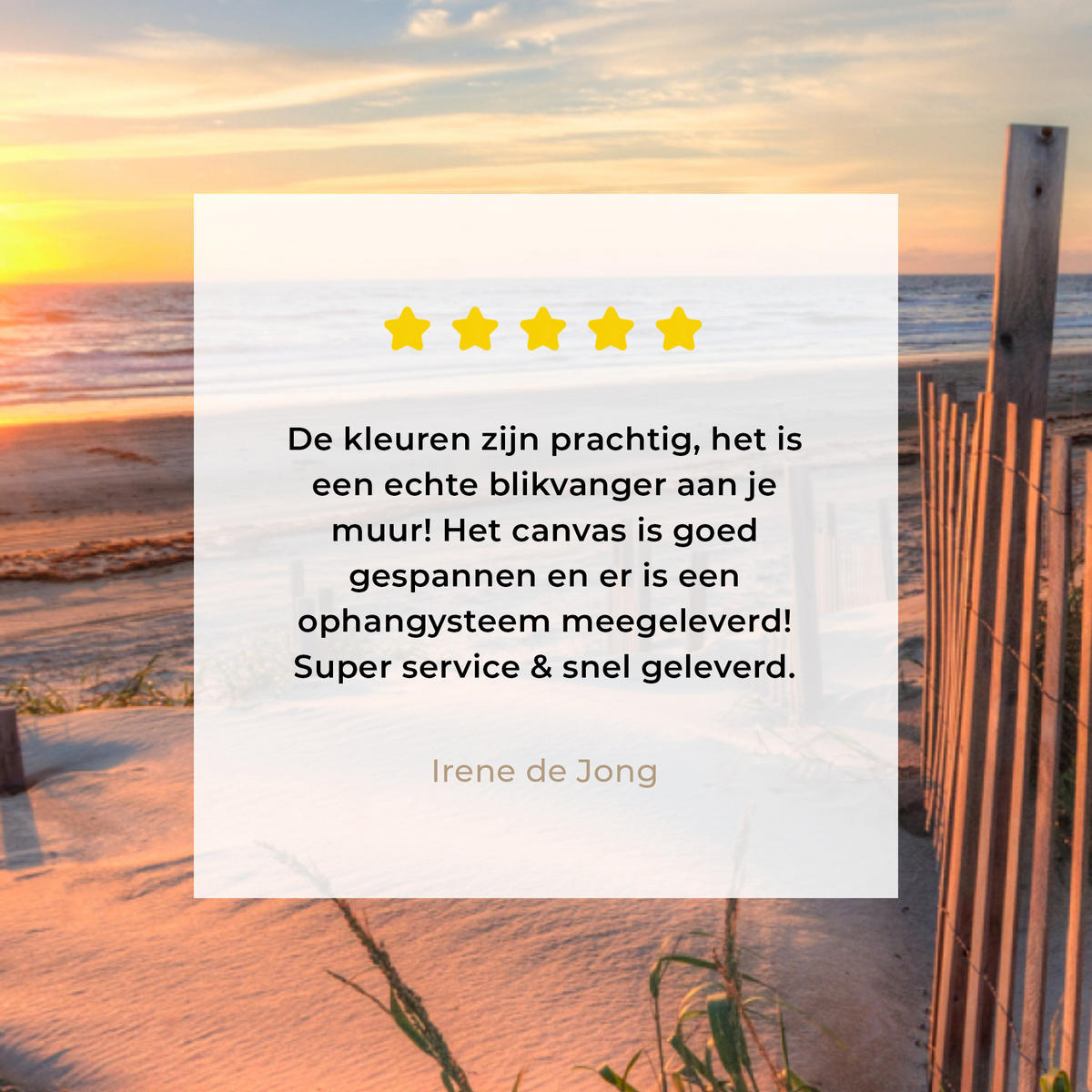 LEINWANDBILD Strand - Meer - Düne - Sonnenuntergang - Landschaft Wandbild 40x30 cm - Beige, Textil (40/30cm) - MuchoWow