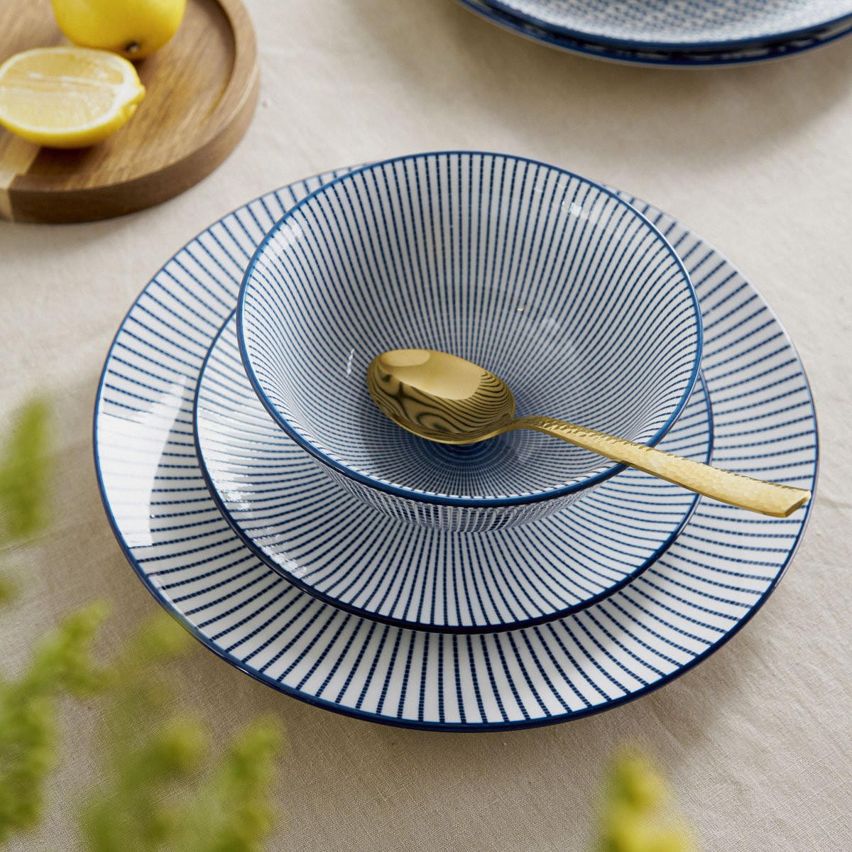 Thumbnail - Homla Schalen, Dunkelblau, Keramik, 15x7x15 cm, Essen & Trinken, Geschirr, Schalen & Schüsseln, Müslischalen