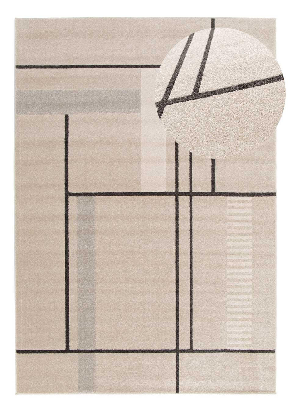 WEBTEPPICH Beige Domus 120/170 cm - Beige, Naturmaterialien/Textil (120/170cm) - Atticgo