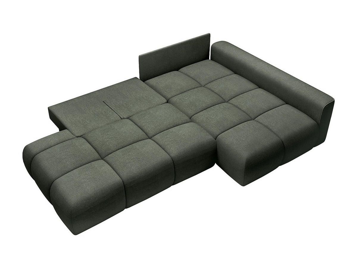 SCHLAFSOFA - 5 Personen - Stoff - Tannengrün - - Waldgrün, Textil (282/88/176cm) - Vente-Unique