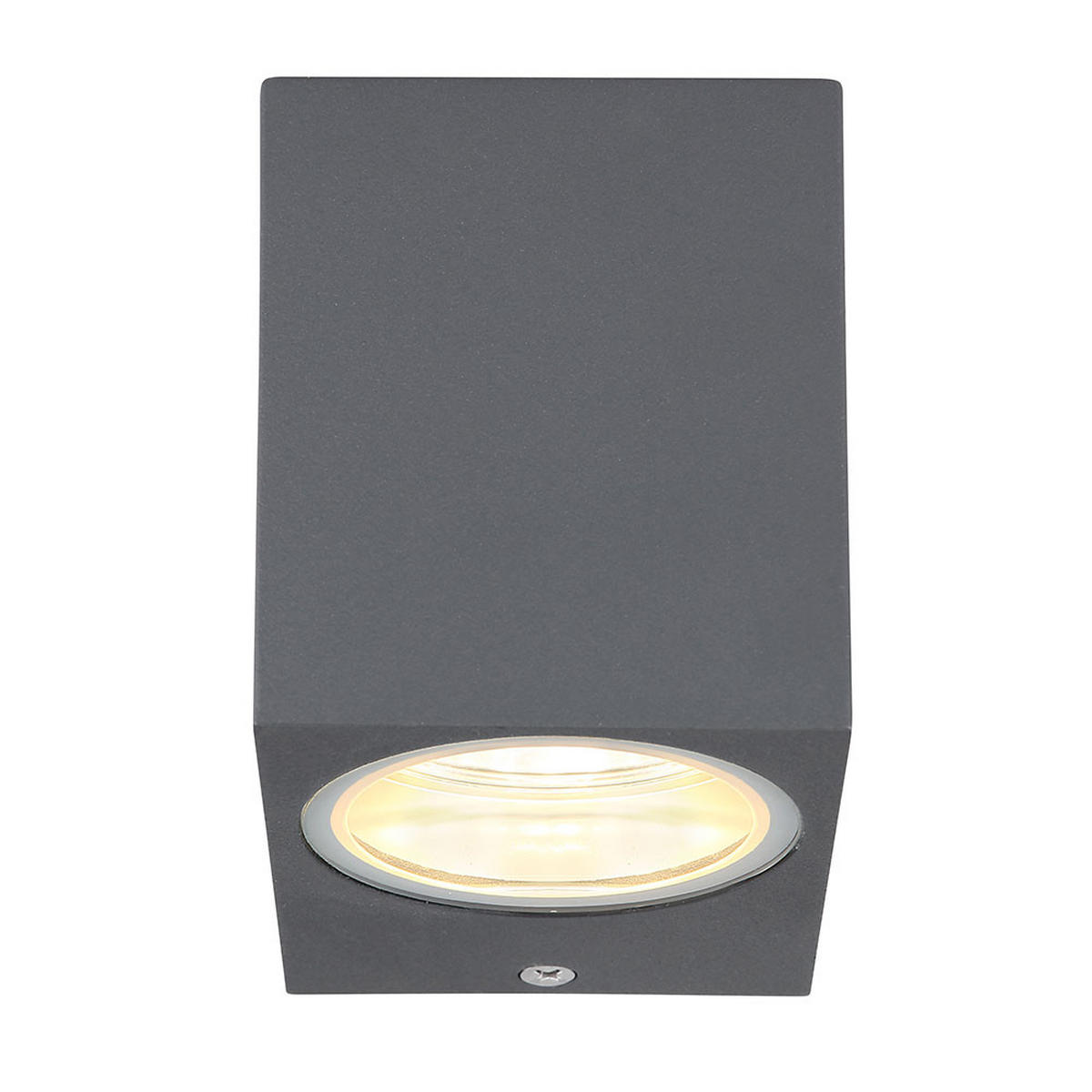 AUSSEN-WANDLEUCHTE Anthrazit Glas 2er Set - Anthrazit, Glas (6.8/8.1/9.2cm) - Globo Lighting