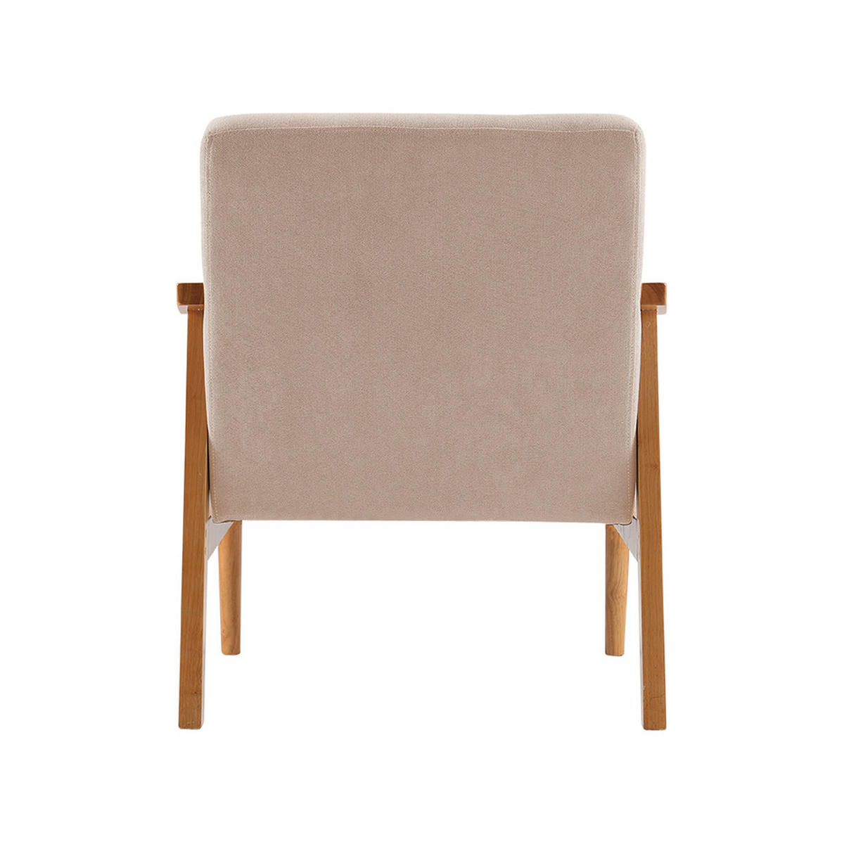 POLSTERSESSEL 74/70/81 cm Armlehnen Holzrahmen Leinen Beige - Beige, Holz/Textil (74/81/70cm) - Livingandhome