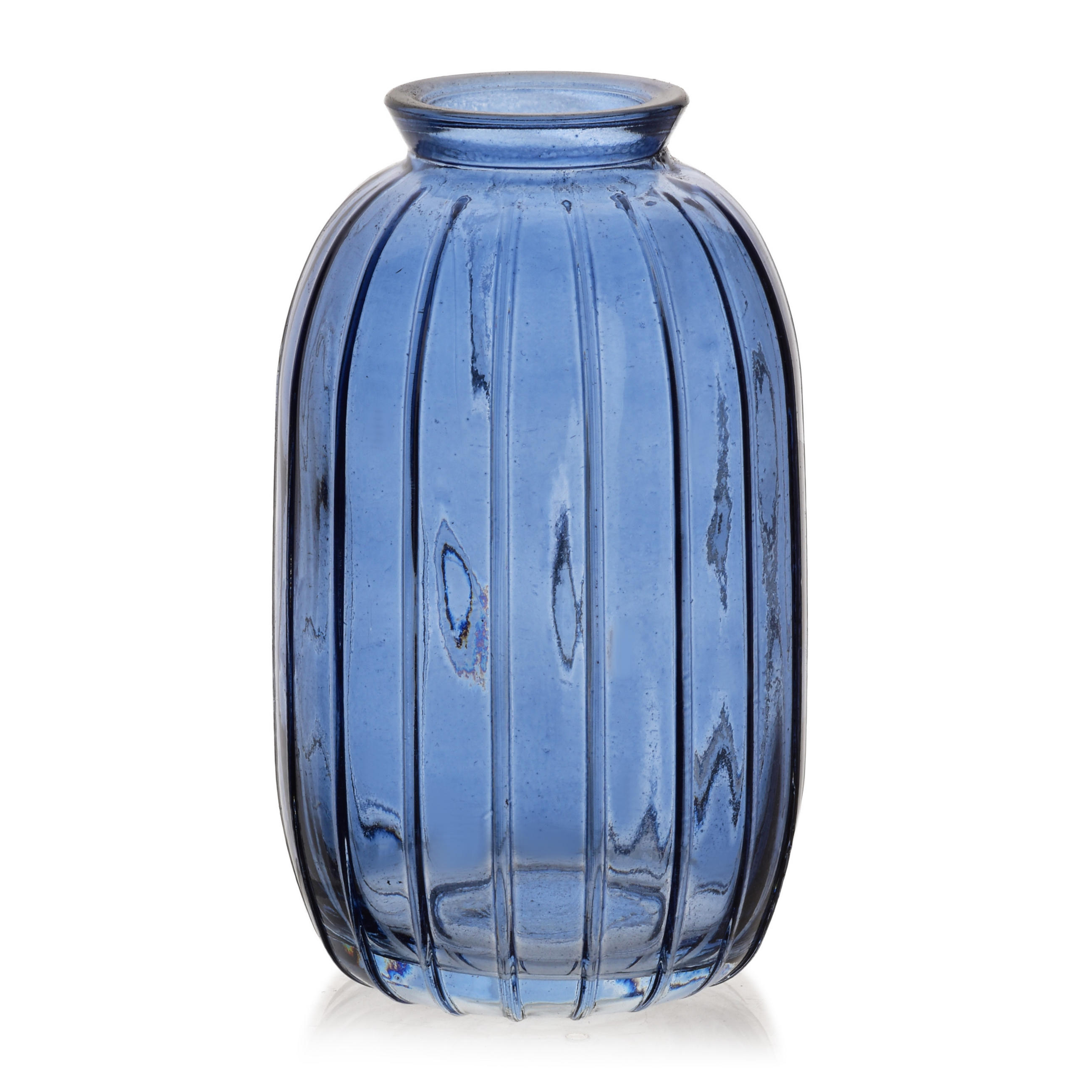 VASE SERENITE Blau 7/12cm Glas - Blau, Glas (12cm) - Mondex