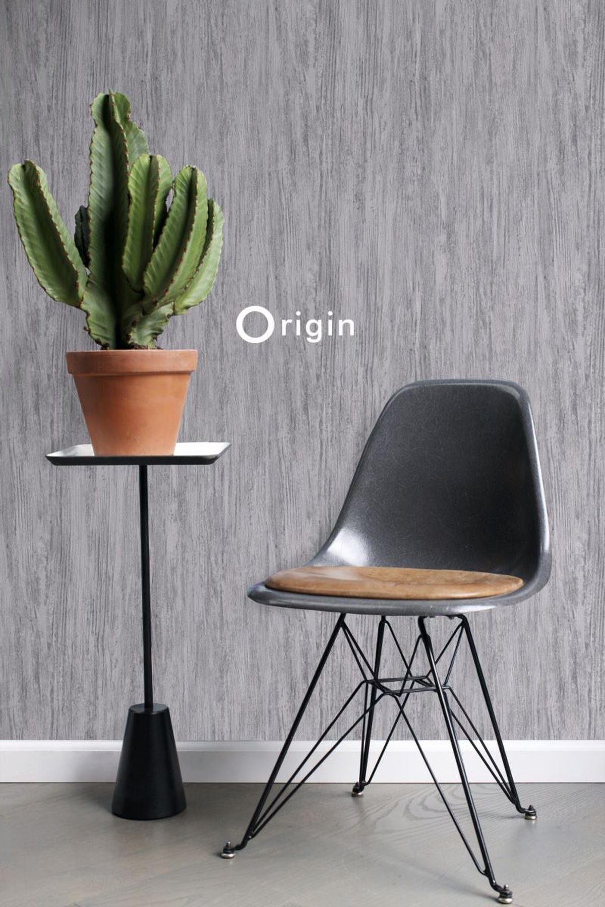 TAPETE Holzoptik 53 cm x 10.05 m - Grau, Papier (53/1000cm) - Origin Wallcoverings