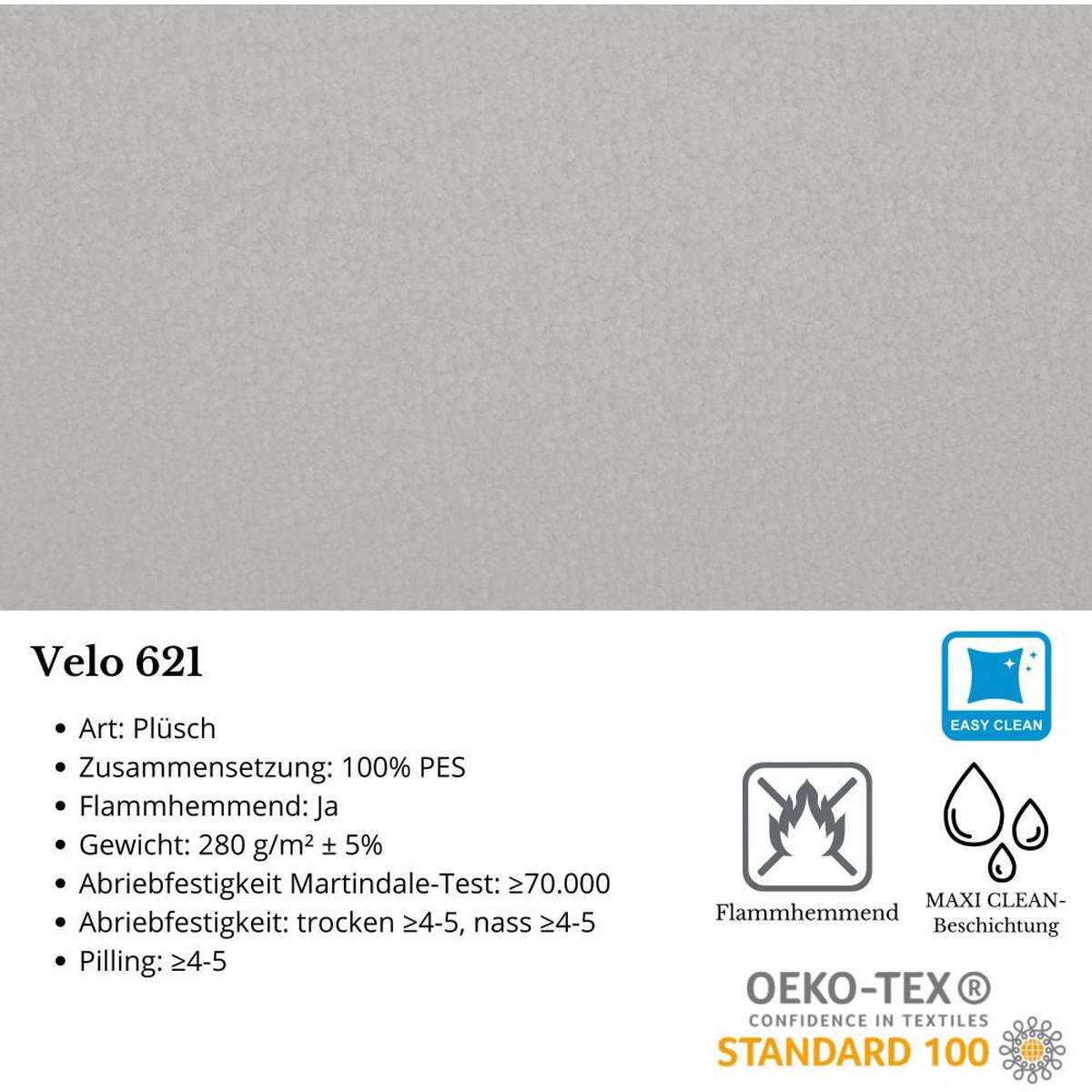 ECKSCHLAFSOFA Vega mit Universelle Ottomane Beige - Beige, Textil (225/150cm) - Beautysofa