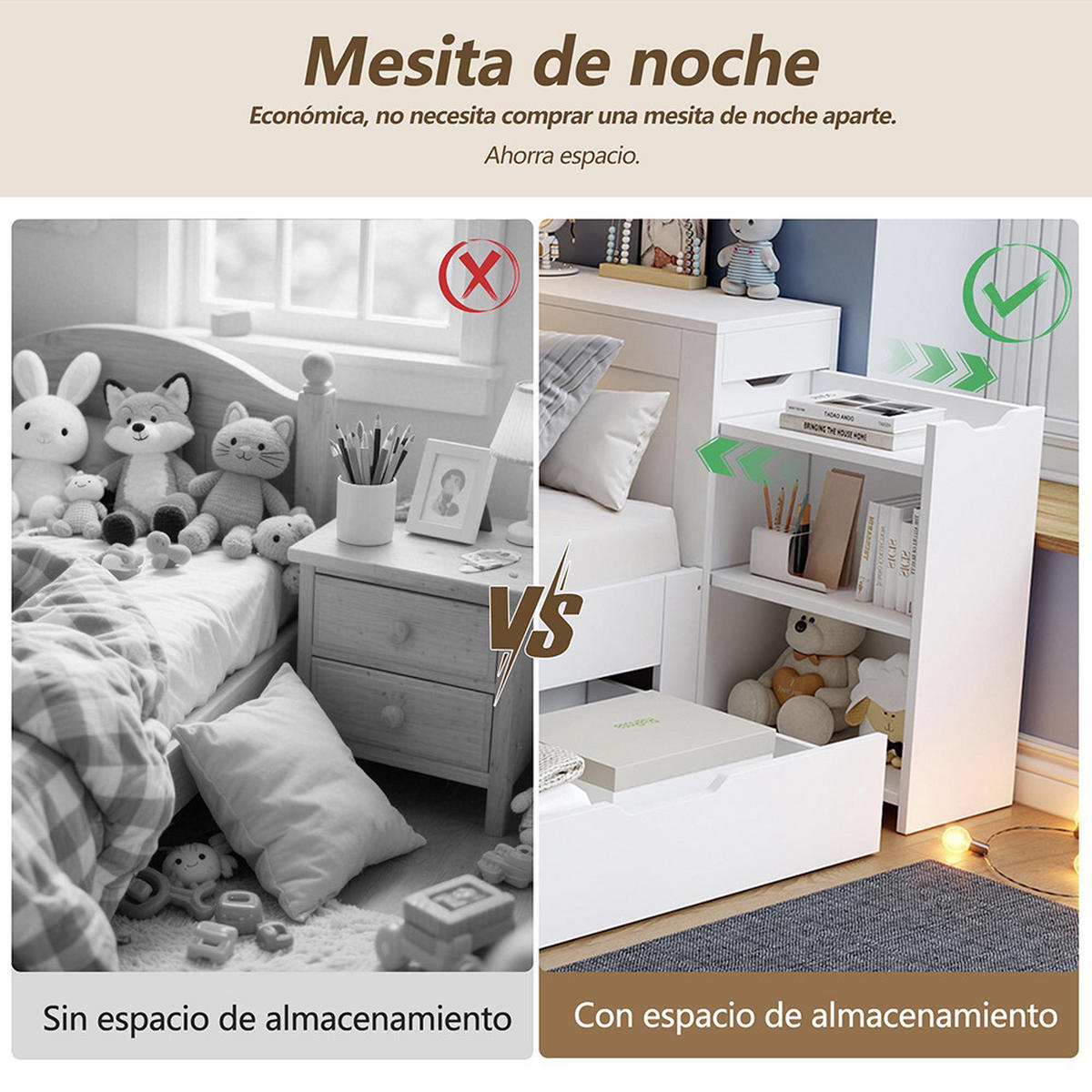 JUGENDBETT 140 x 190 cm in weiß - Weiß, Holz - KOMHTOM