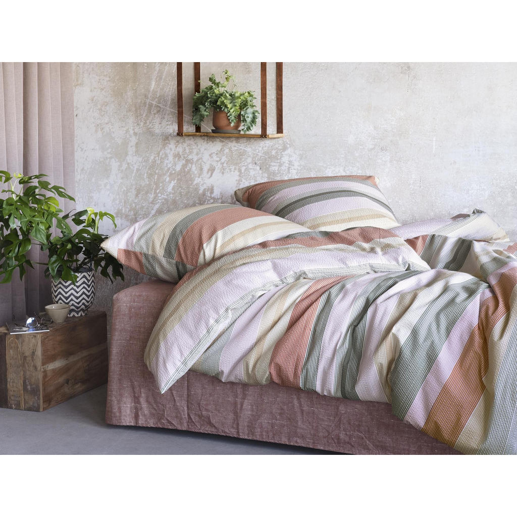 Thumbnail - Irisette Bettwäsche, Rot, Textil, Gestreift, Rechteckig, 155x220 cm, Oeko-Tex® Standard 100, Schlaftextilien, Bettwäsche...