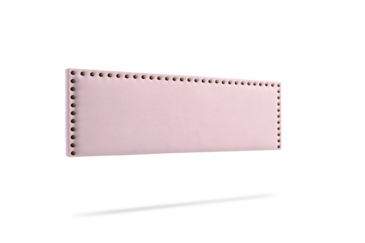 KOPFTEIL gepolstert MODENA Aqualine 100x55x8 cm - Hellrosa - Moonia - Hellrosa, Holz (100/8/55cm)