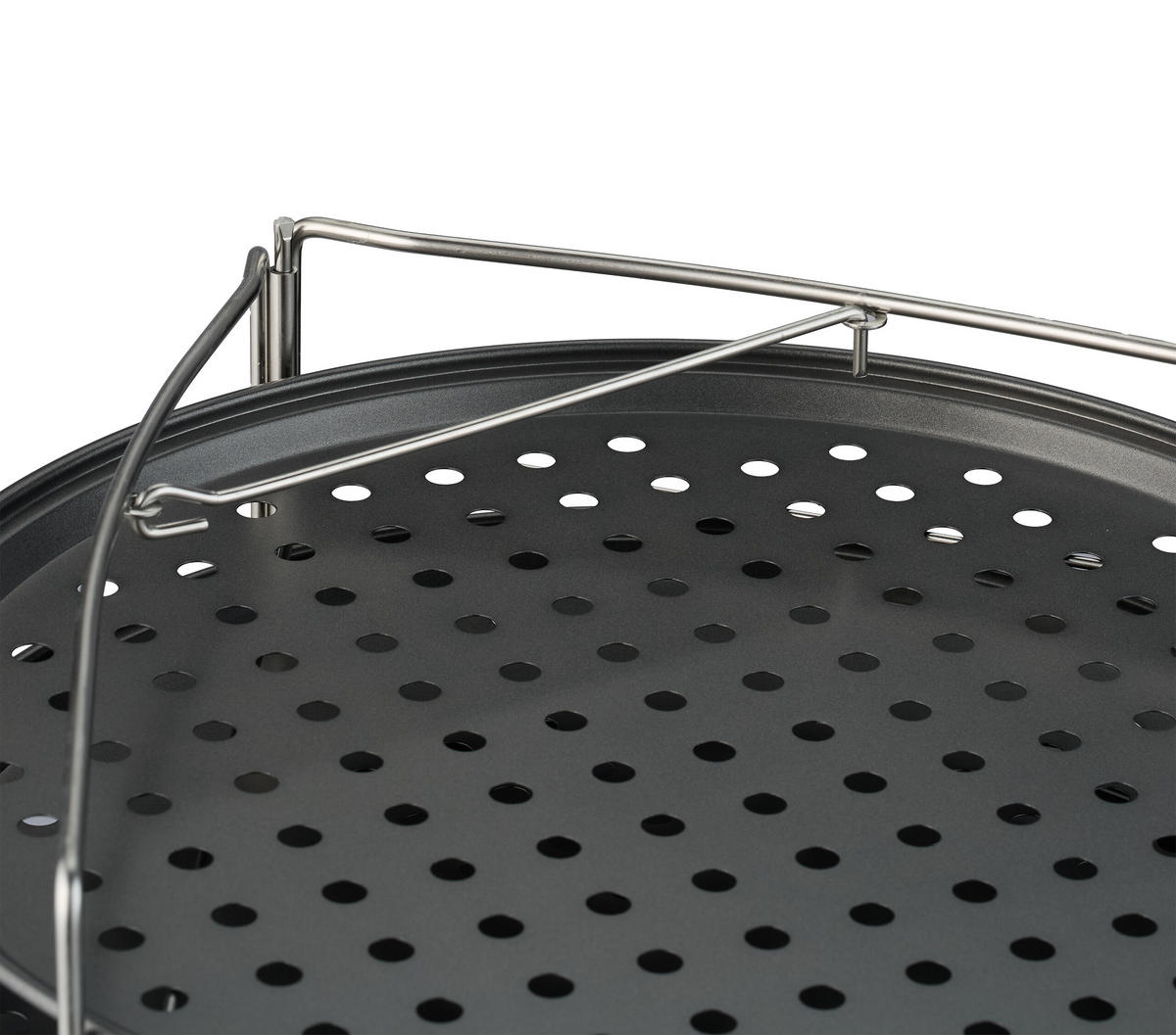 4XPIZZABLECH - Anthrazit, Metall (35/21/33cm) - Relaxdays