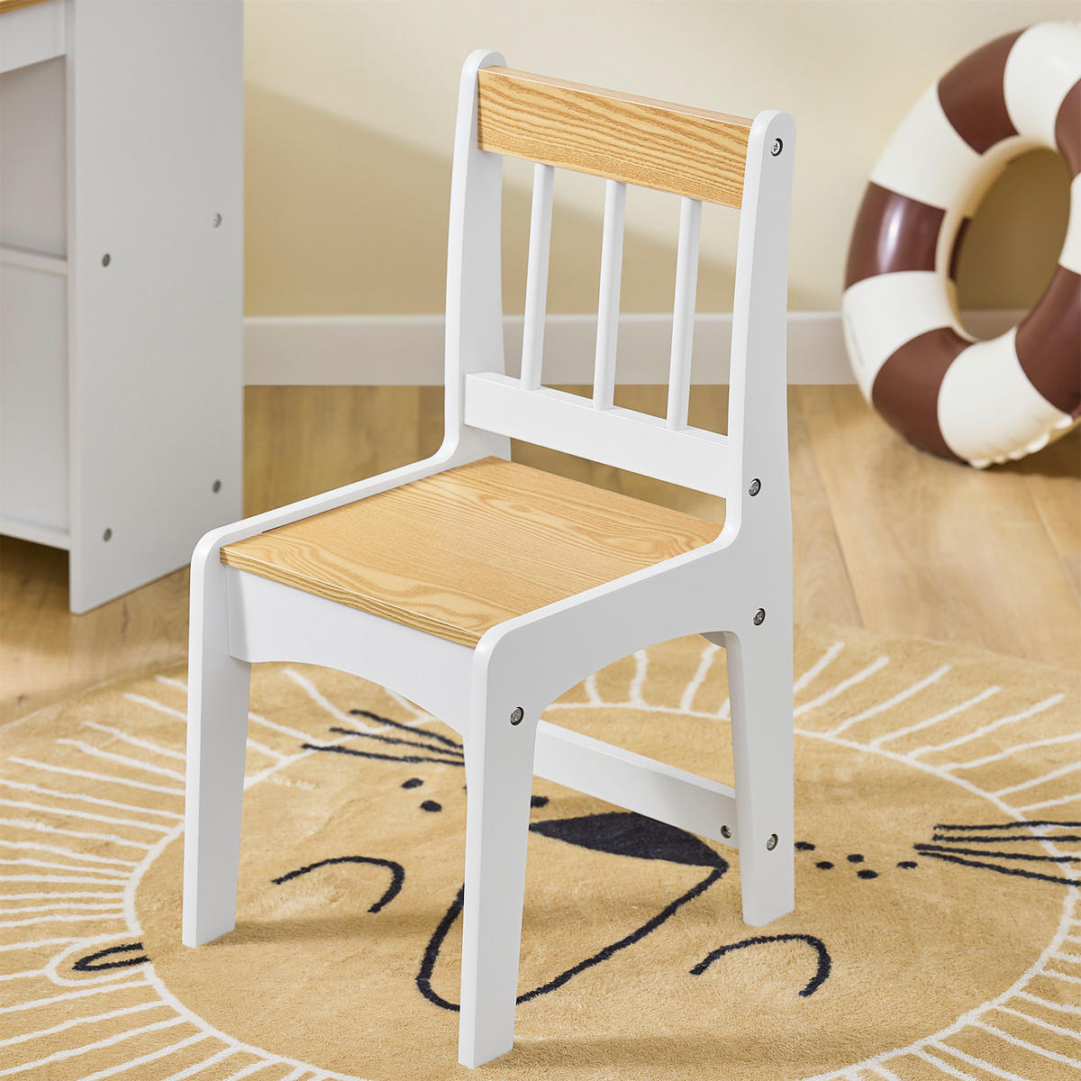 KINDERSITZGRUPPE Weiß - Weiß, Holzwerkstoff (80/66/50cm) - SoBuy