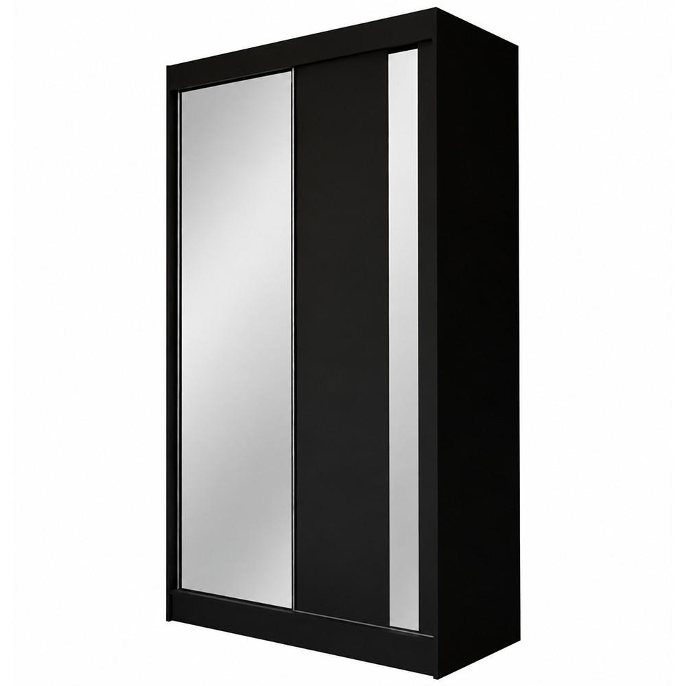 KS Home Concept Kleiderschrank Schwarz 120x216x61 cm