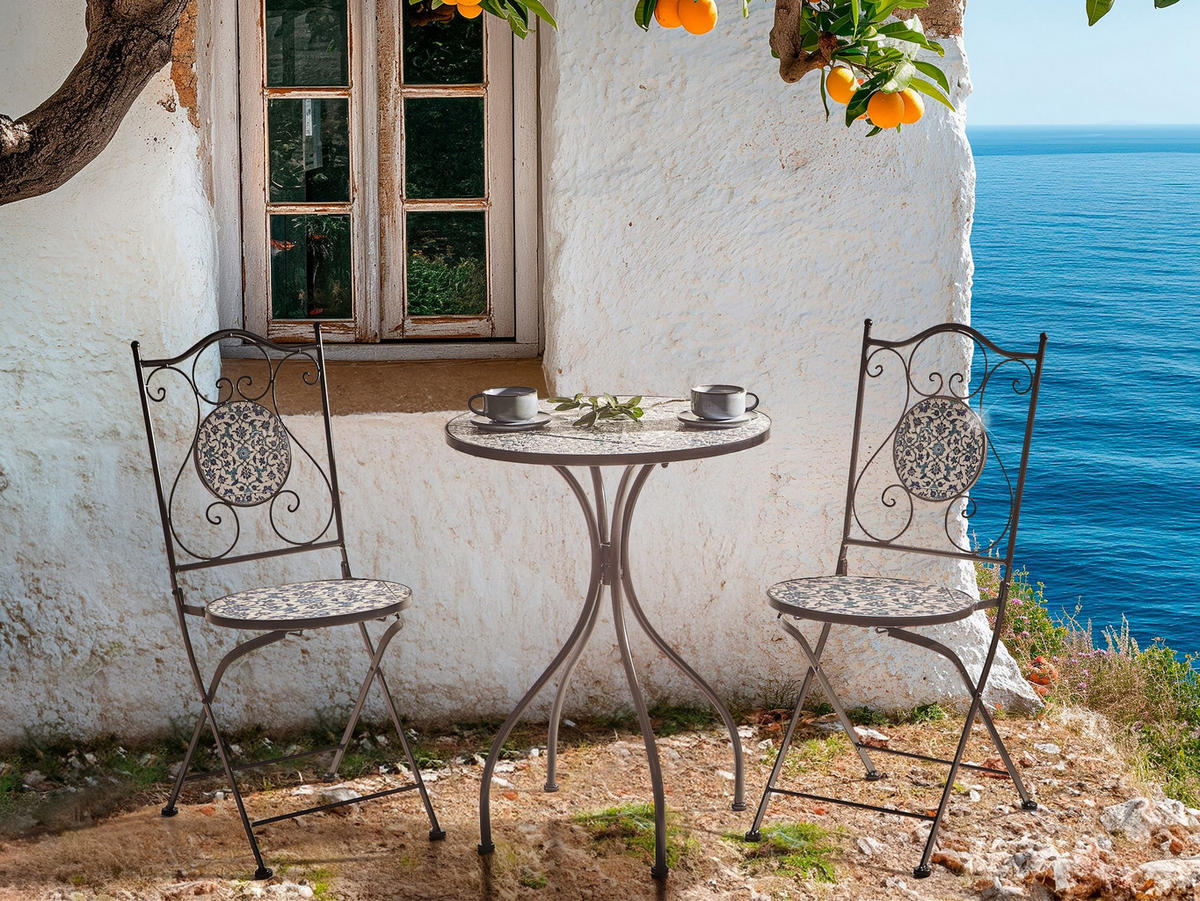 BISTRO STOLEK 60/60 cm Kov Černý Chapeco - černá, kov (60/60/75cm) - Beliani