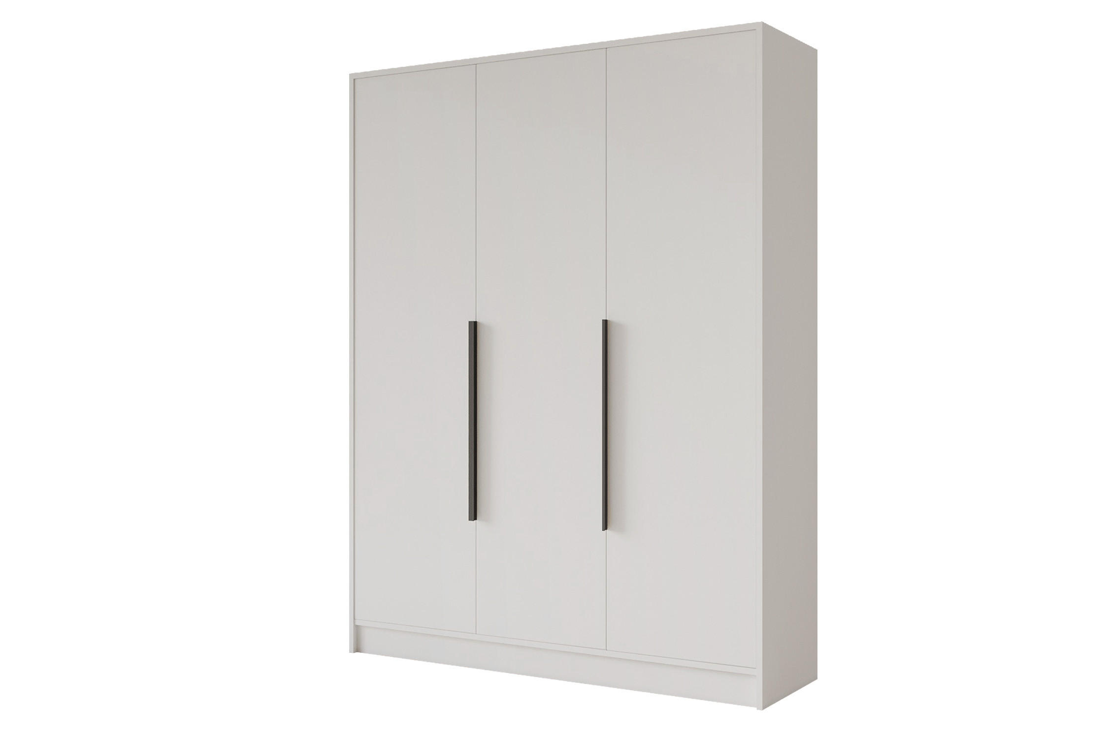KLEIDERSCHRANK - PORTO - 150 - Weiß - Schwarz/Weiß, Holzwerkstoff (150/200/51cm) - ALTDECOR