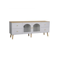 TV-SCHRANK White 40/160/63.5 cm - Weiß, Holz (160/63.5/40cm) - Urban Meuble