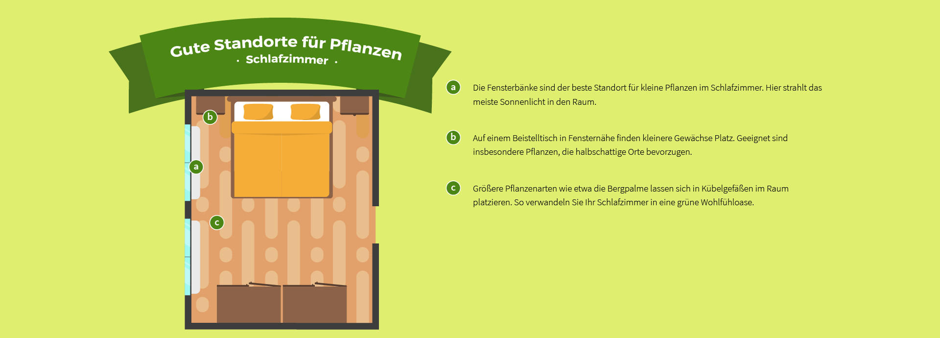 Raumübersicht Schlafzimmer, Die passende Pflanze für jedes Zimmer XXXLutz