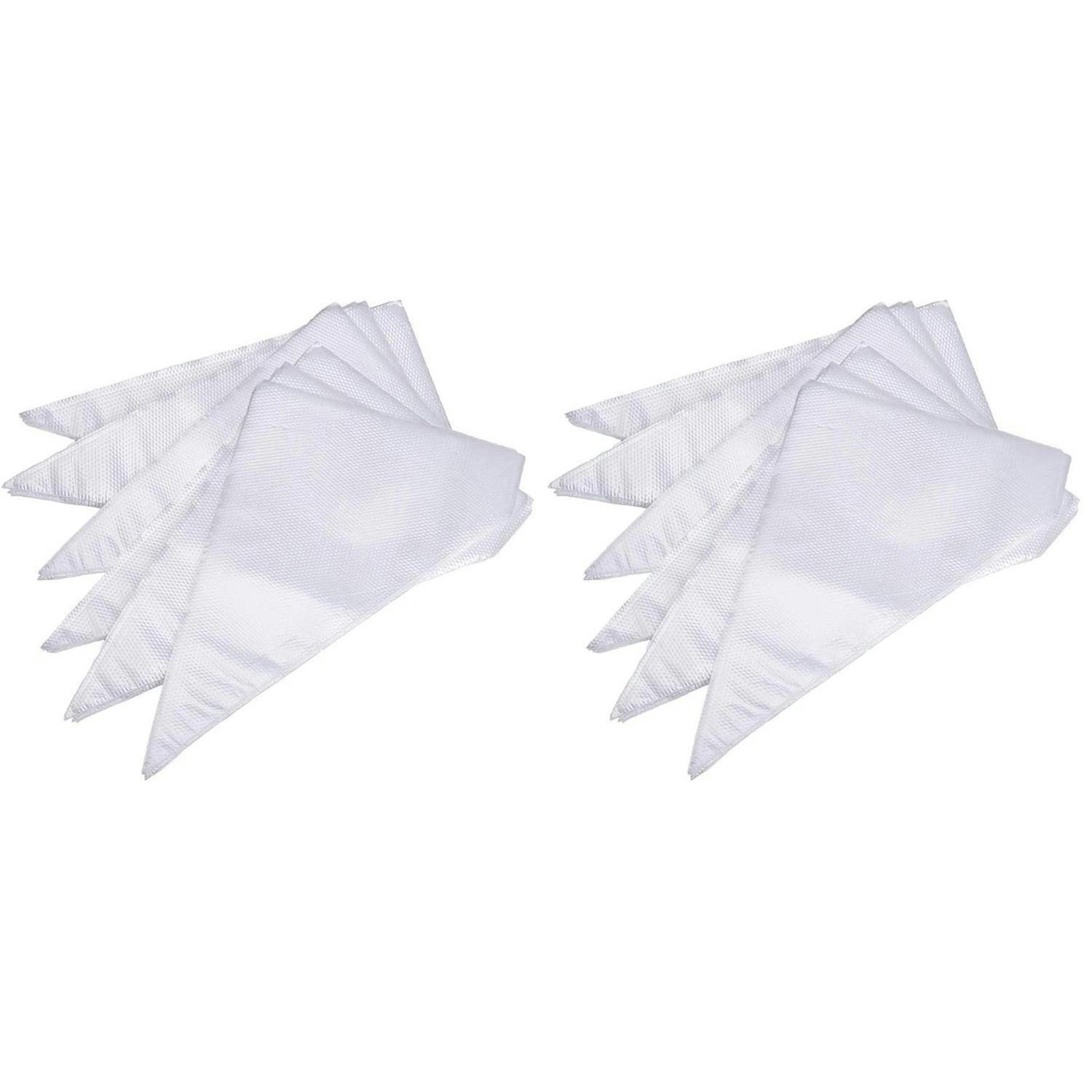 SPRITZBEUTEL 100 Stück Set 27 x 17 cm - Weiß, Kunststoff (16.6/3/28cm)