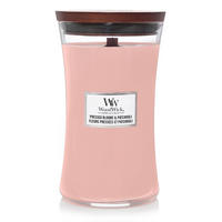 DUFTKERZE Large Pressed Blooms & Patchouli - 18 cm / ø 10 cm - Pink, Keramik (10.2/18cm)