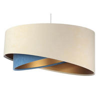 HÄNGELEUCHTE Gold 50/23 cm - Goldfarben, Kunststoff (50/1.3/23cm) - ONZENO