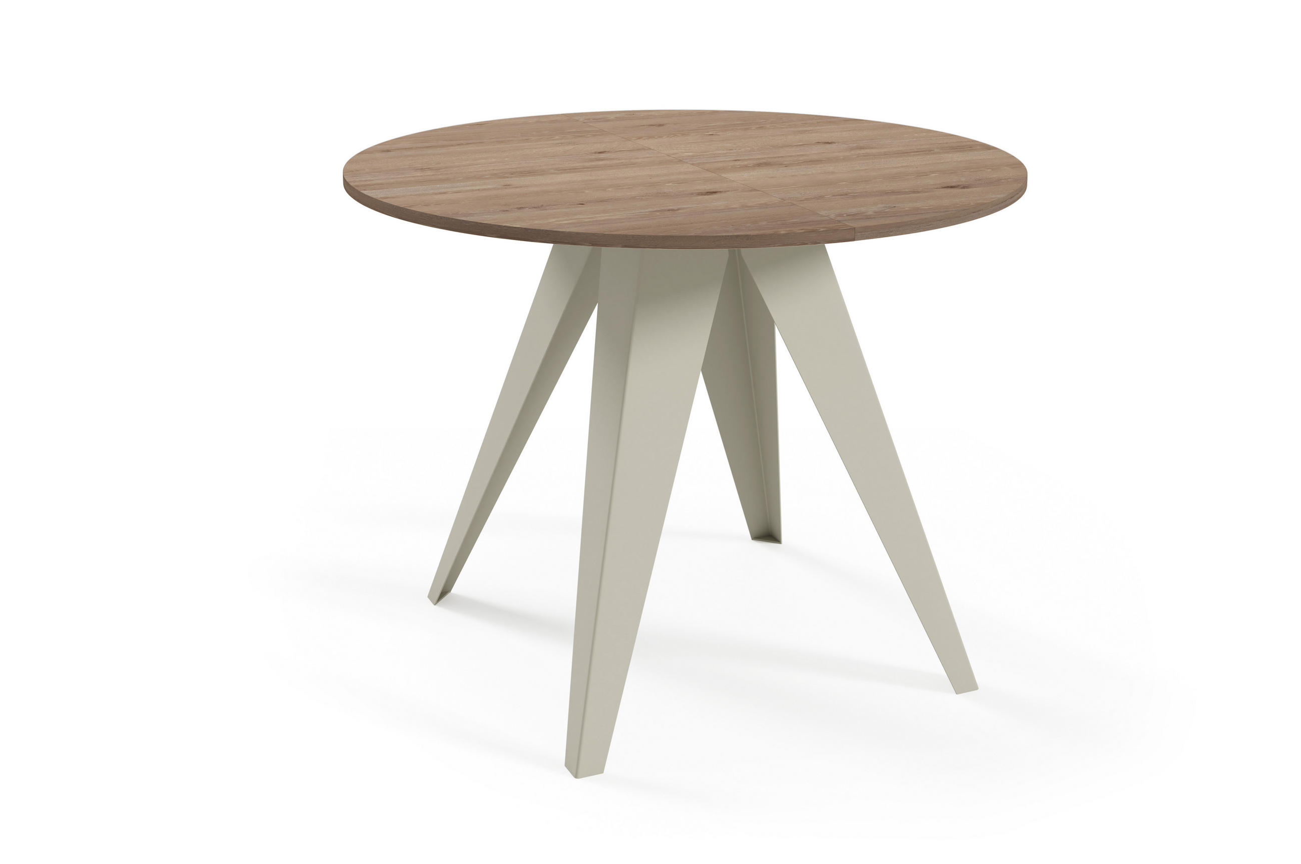 ESSTISCH Gerda - Kaschmir/Beige, Holzwerkstoff/Metall (90/90/76cm) - Meblini