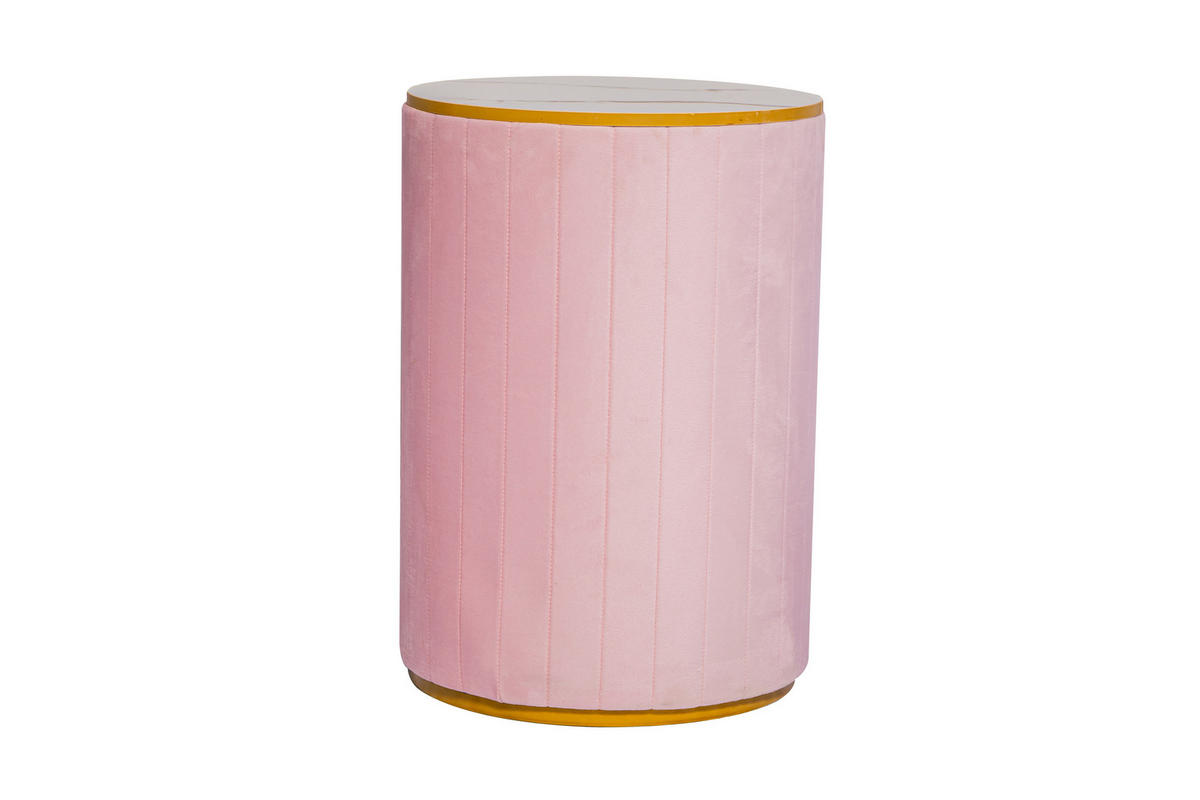 NACHTTISCH Rosa 3 Schubladen - Rosa, Holz (40/52.5/40cm) - PANGIVO