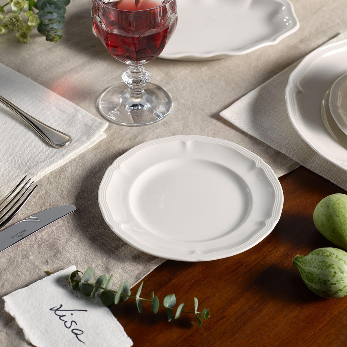 BROTTELLER Manoir weiß ø 17,4 cm 6er Set - Weiß, Keramik (17.4cm) - Villeroy & Boch