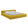 POLSTERBETT mit Lattenrost 200x260 Gelb - Currygelb/Gelb, Kunststoff/Textil (140/200cm) - Makamii